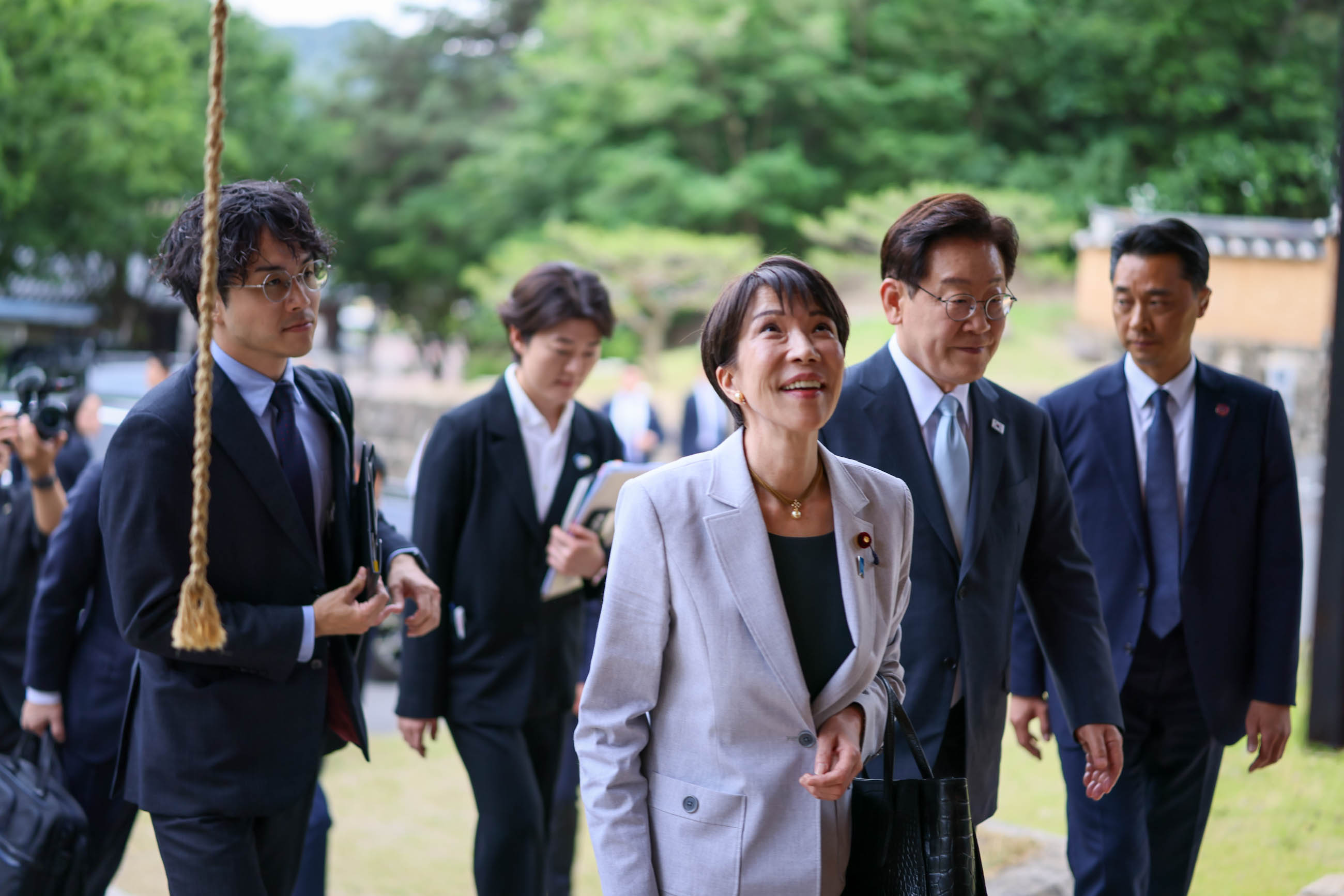 晩餐会に臨む両首脳２