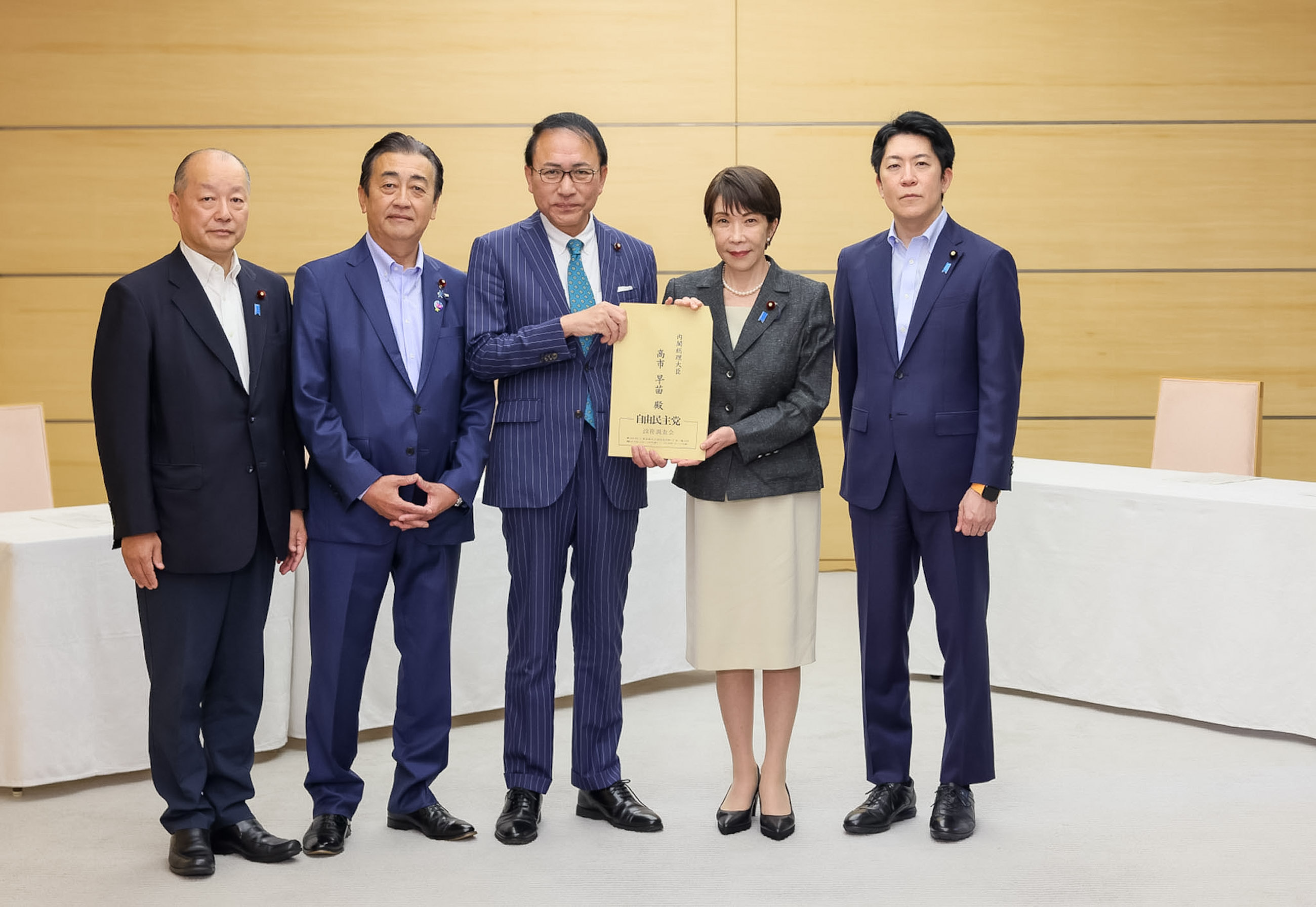申入れを受ける高市総理１