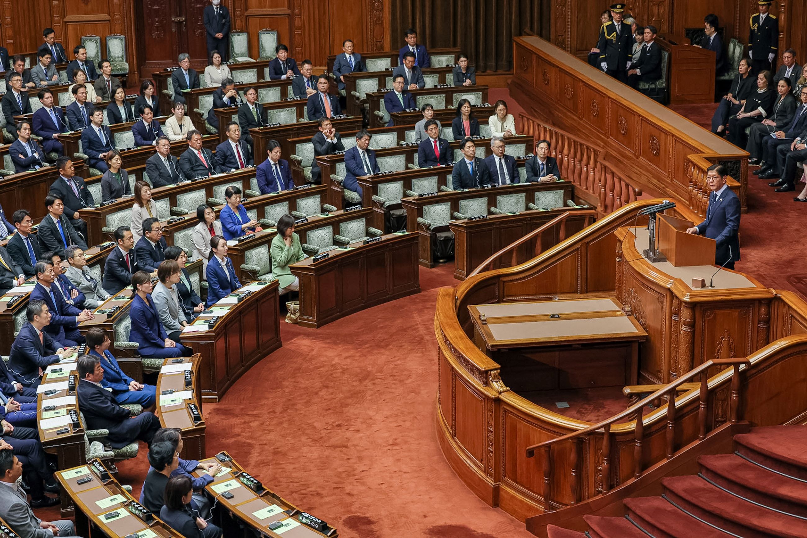 歓迎会（マルコス大統領国会演説）の様子７