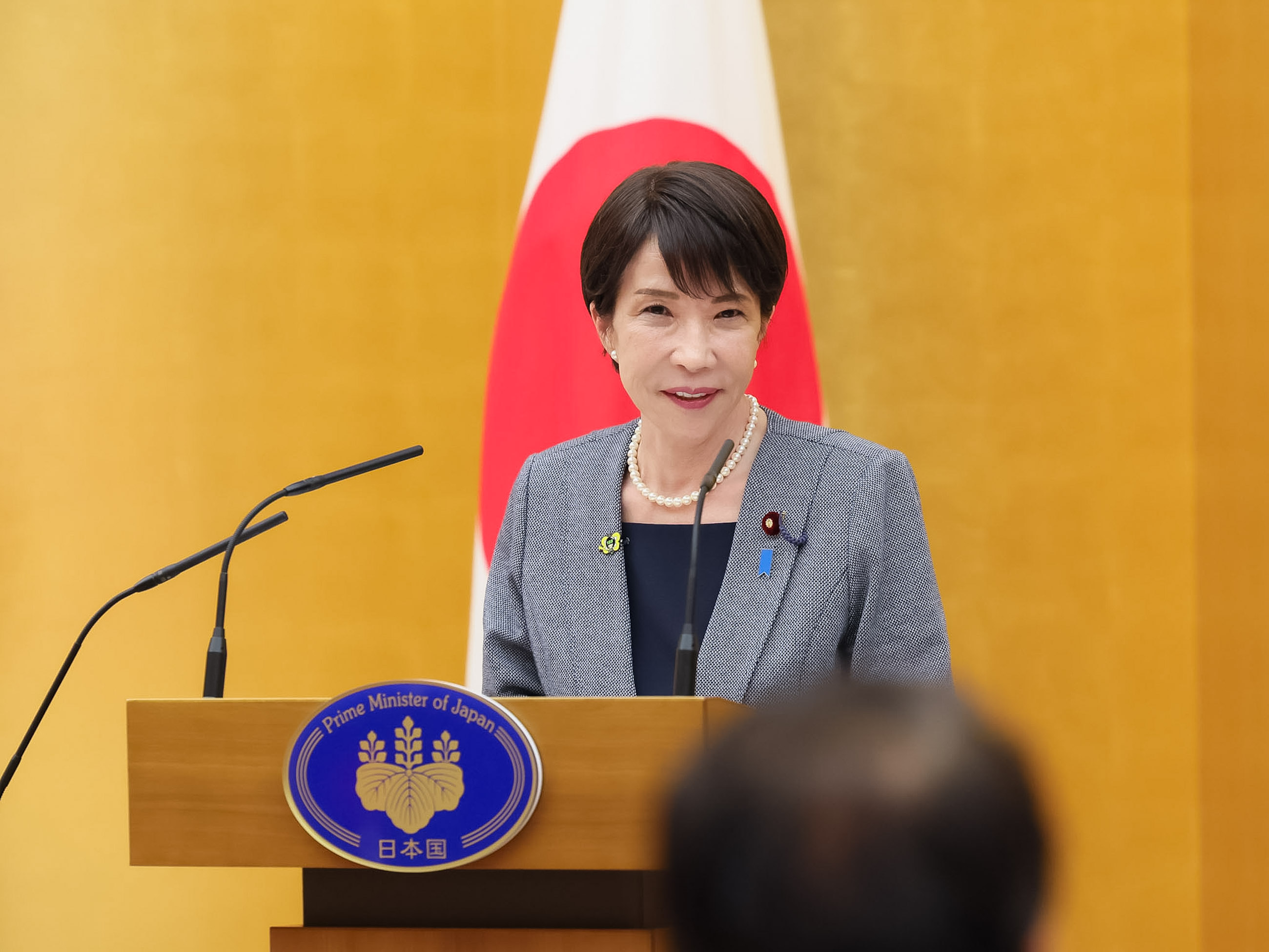 祝辞を述べる総理３