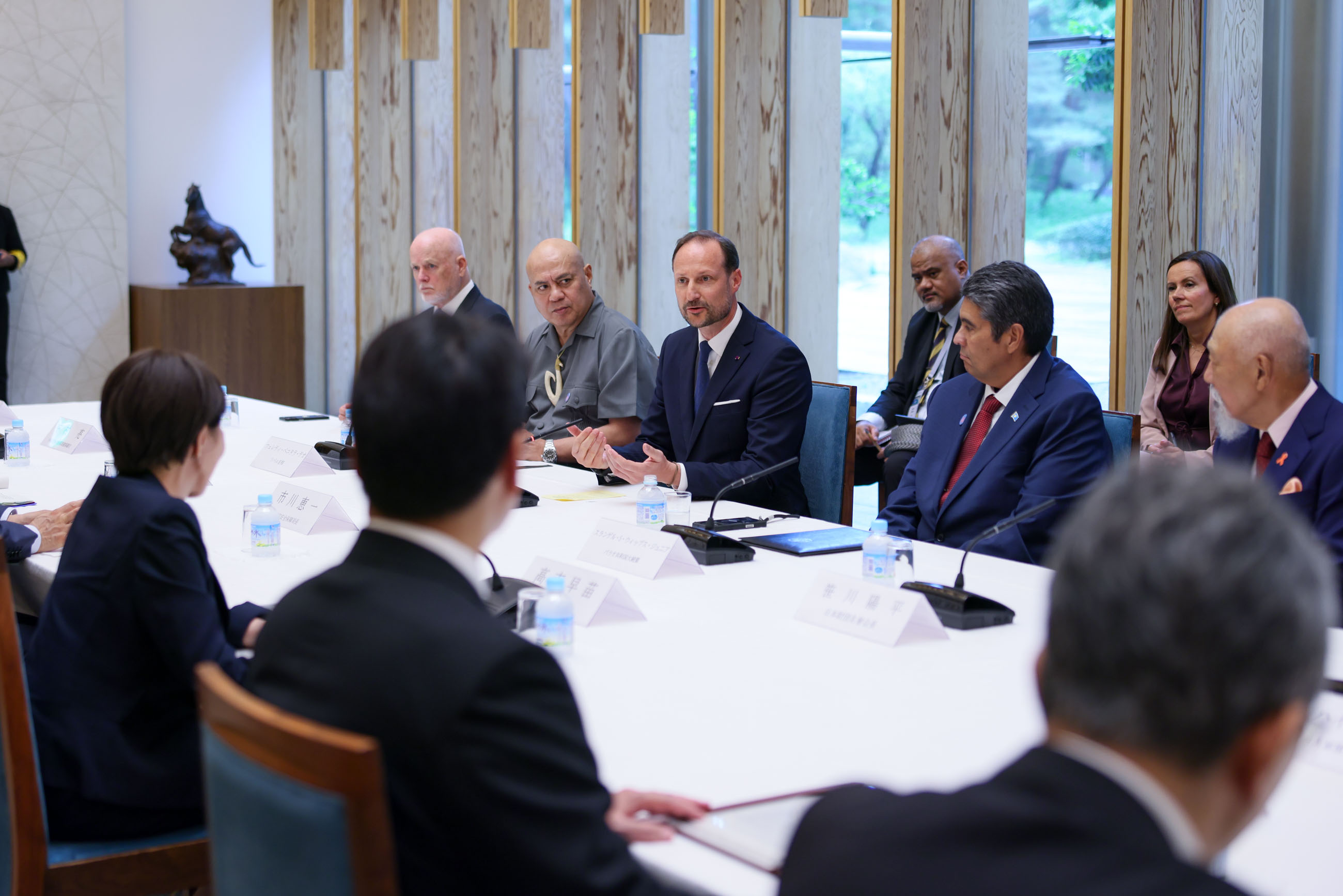 世界島嶼国海洋会議出席首脳等との面会の様子５