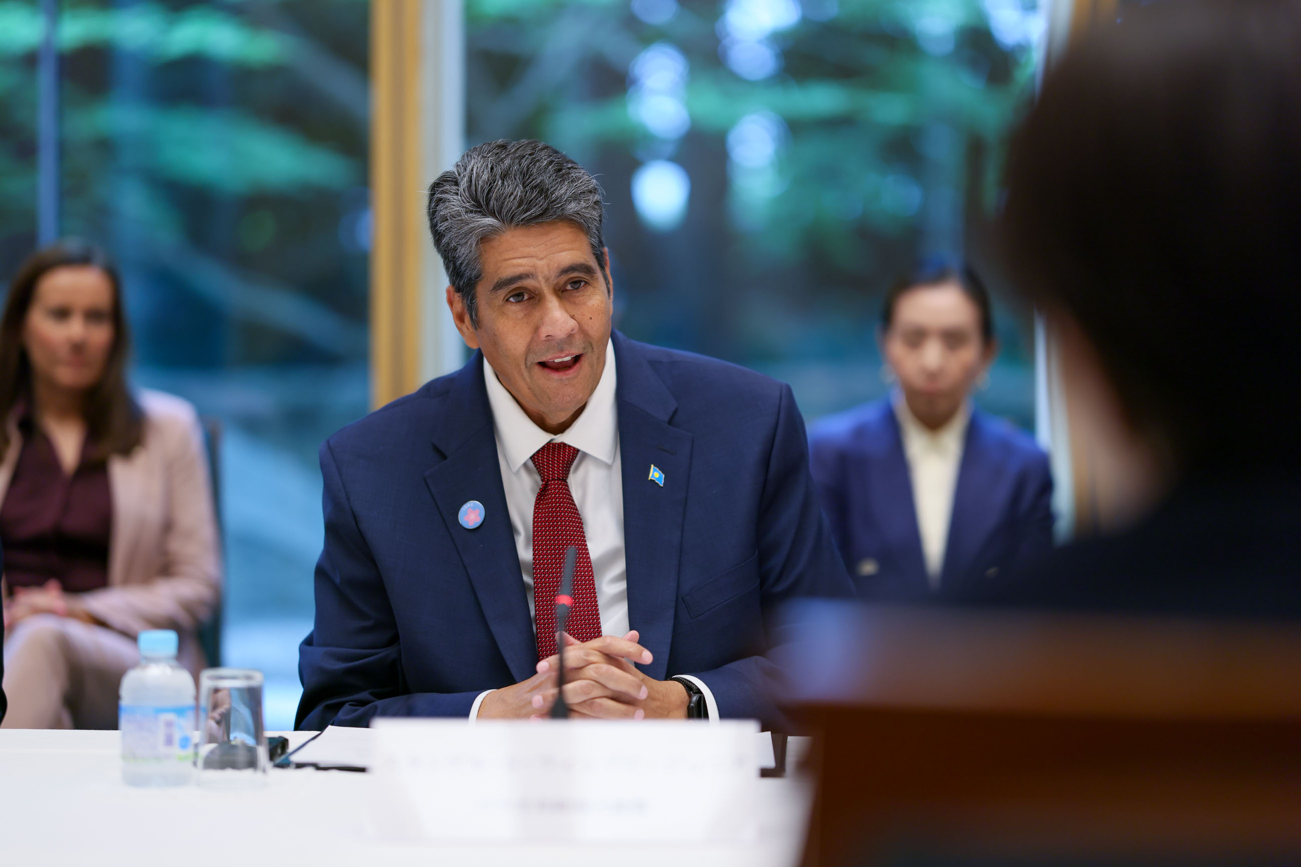 世界島嶼国海洋会議出席首脳等との面会の様子３