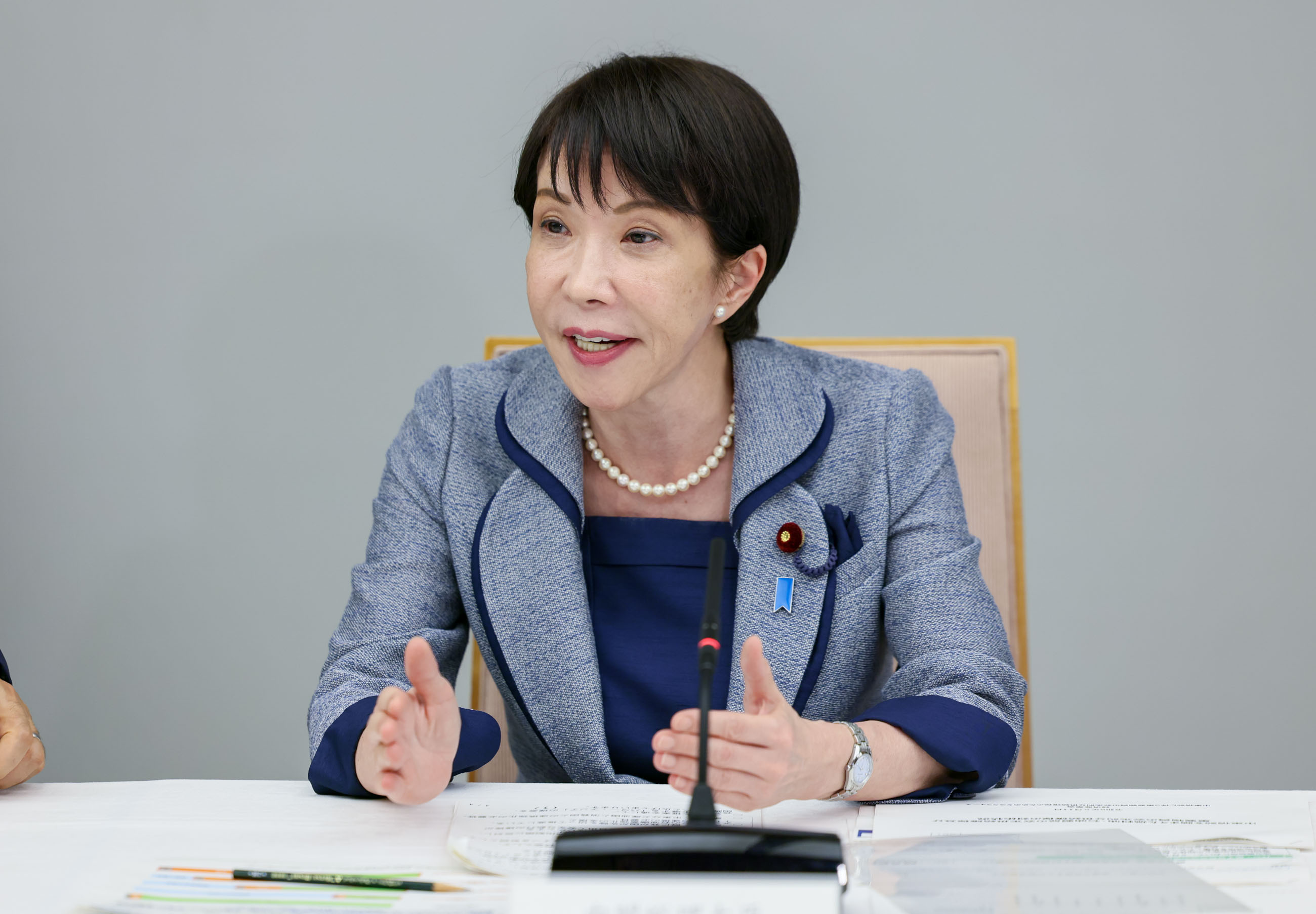 会議のまとめを行う高市総理５