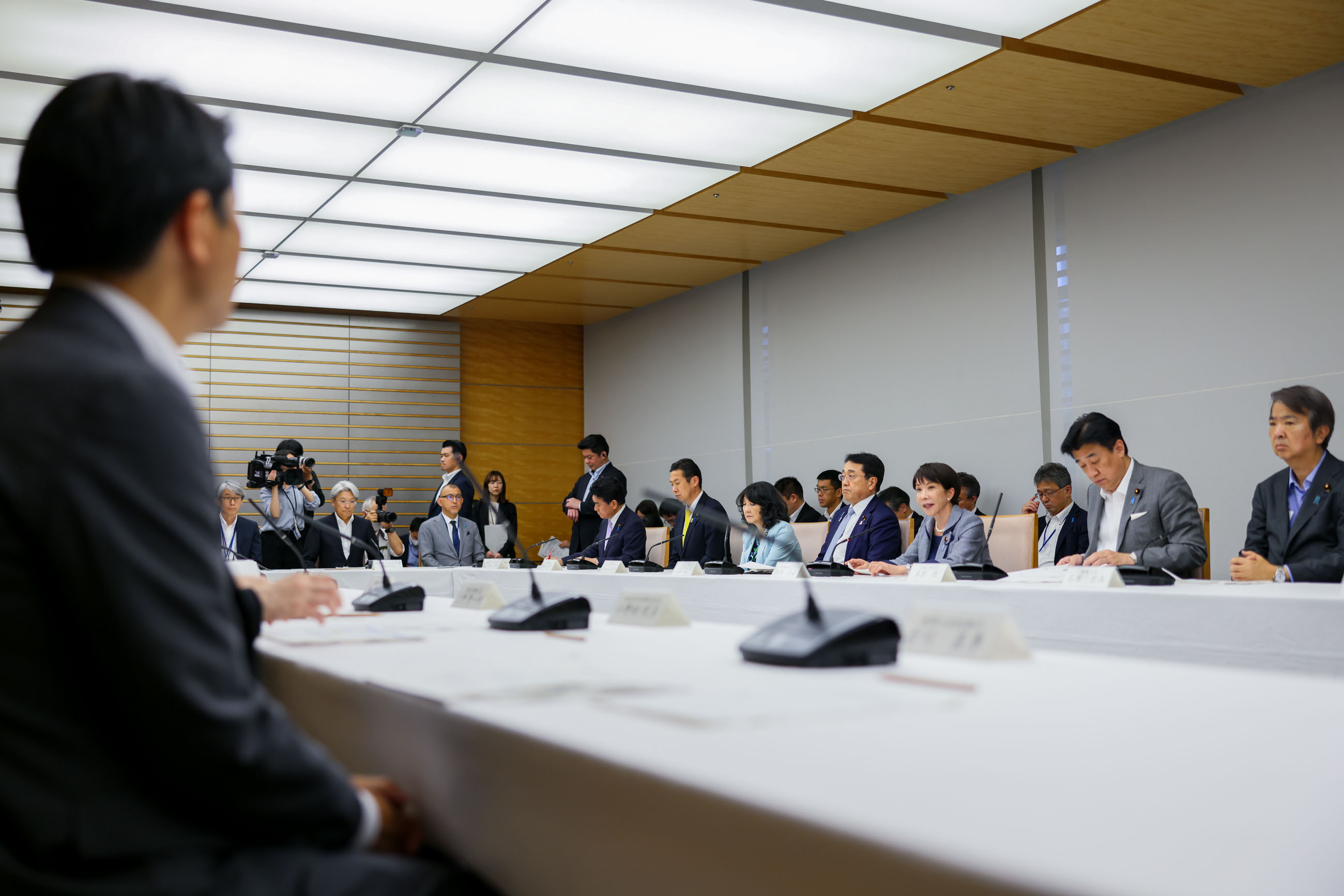 中東情勢に関する関係閣僚会議の様子２