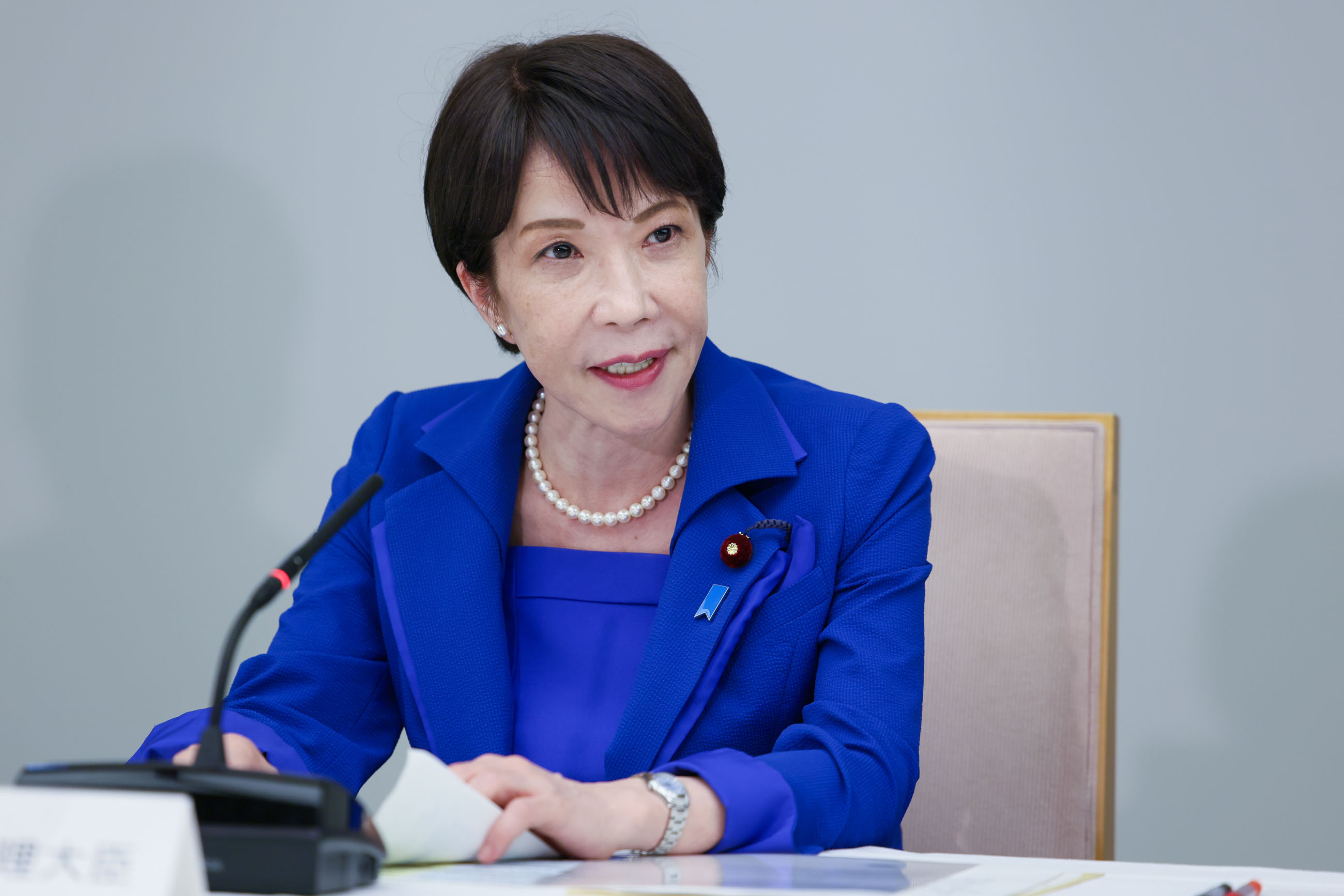 会議のまとめを行う高市総理５