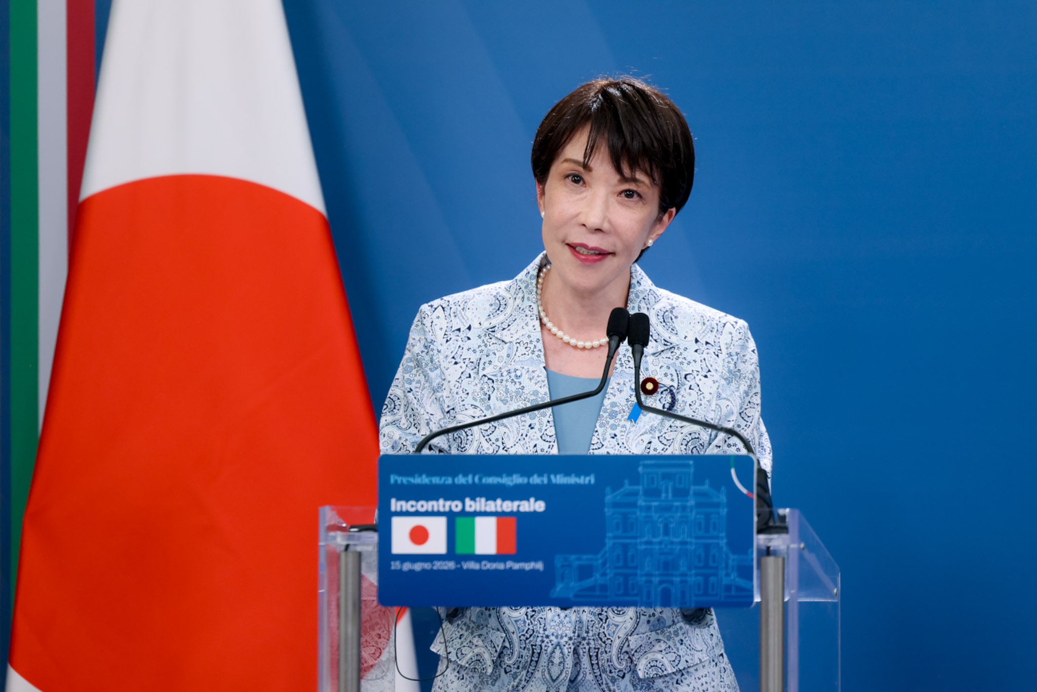 日伊共同記者発表１