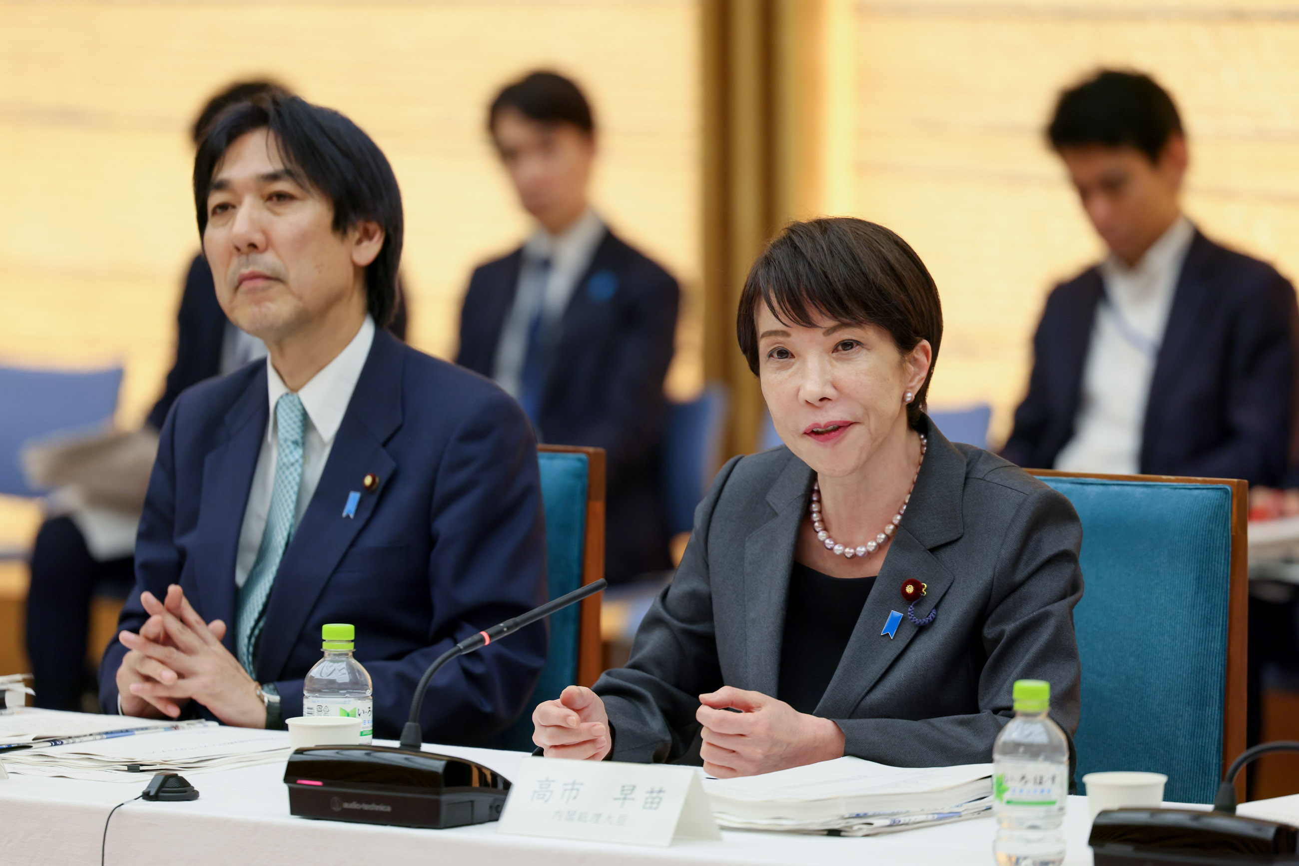 会議のまとめを行う高市総理１