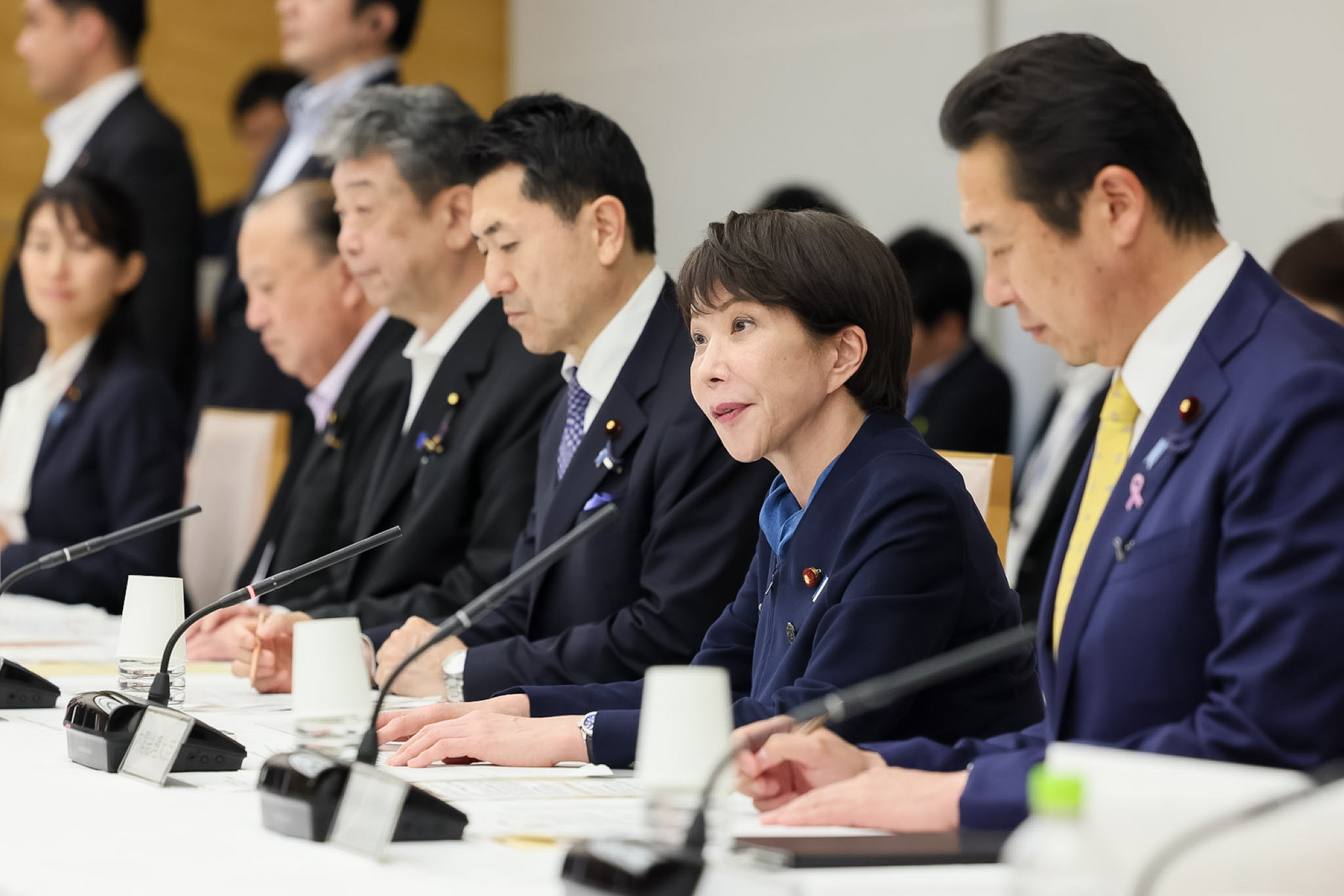 会議のまとめを行う高市総理１
