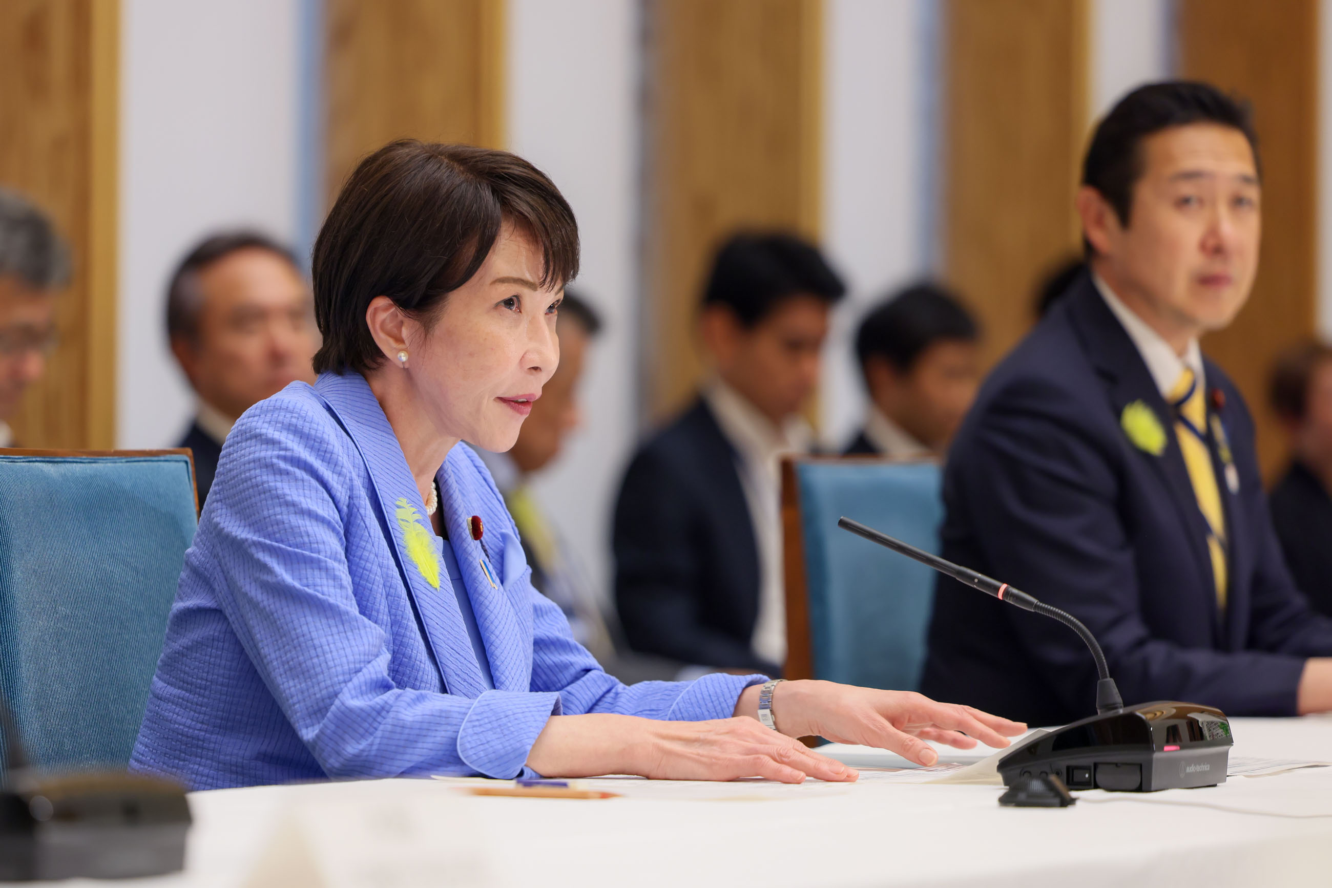 会議のまとめを行う高市総理５