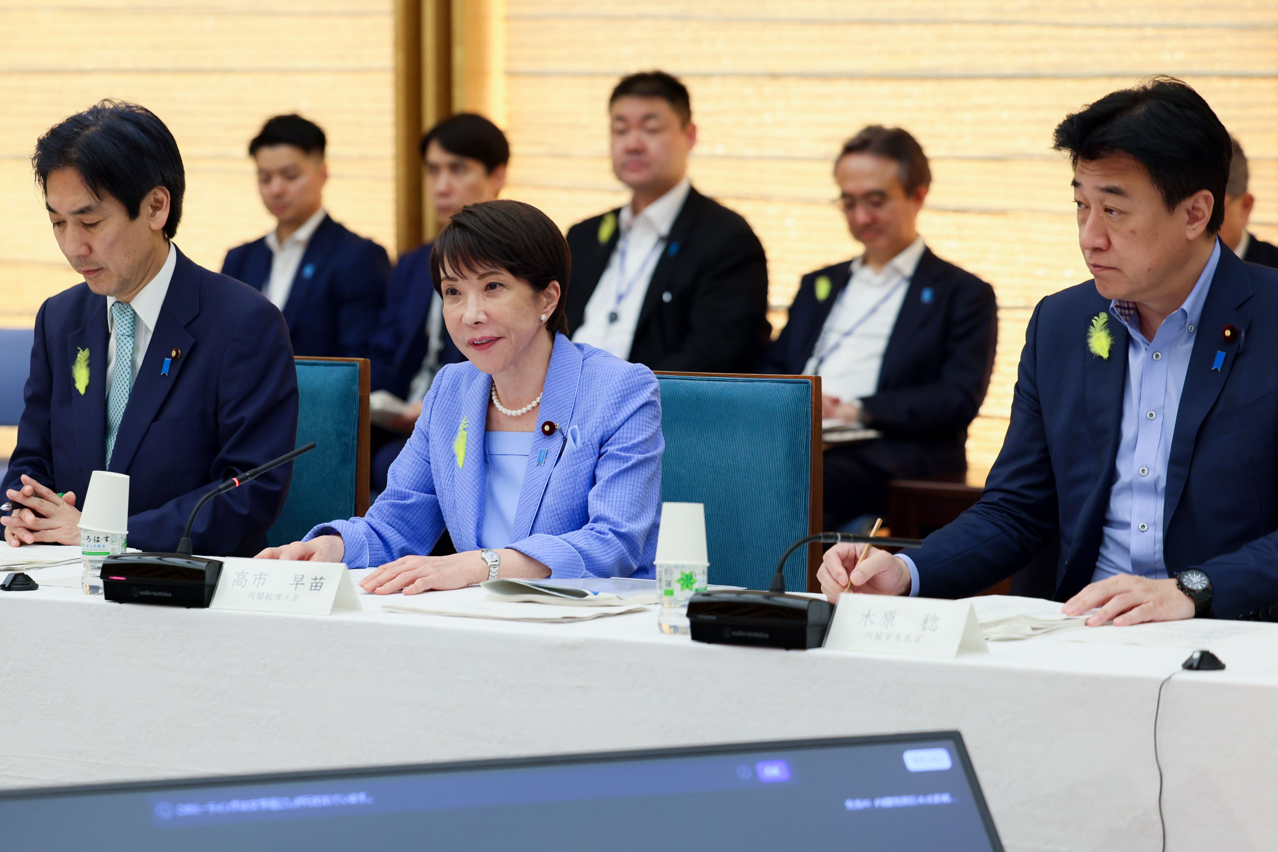 会議のまとめを行う高市総理１
