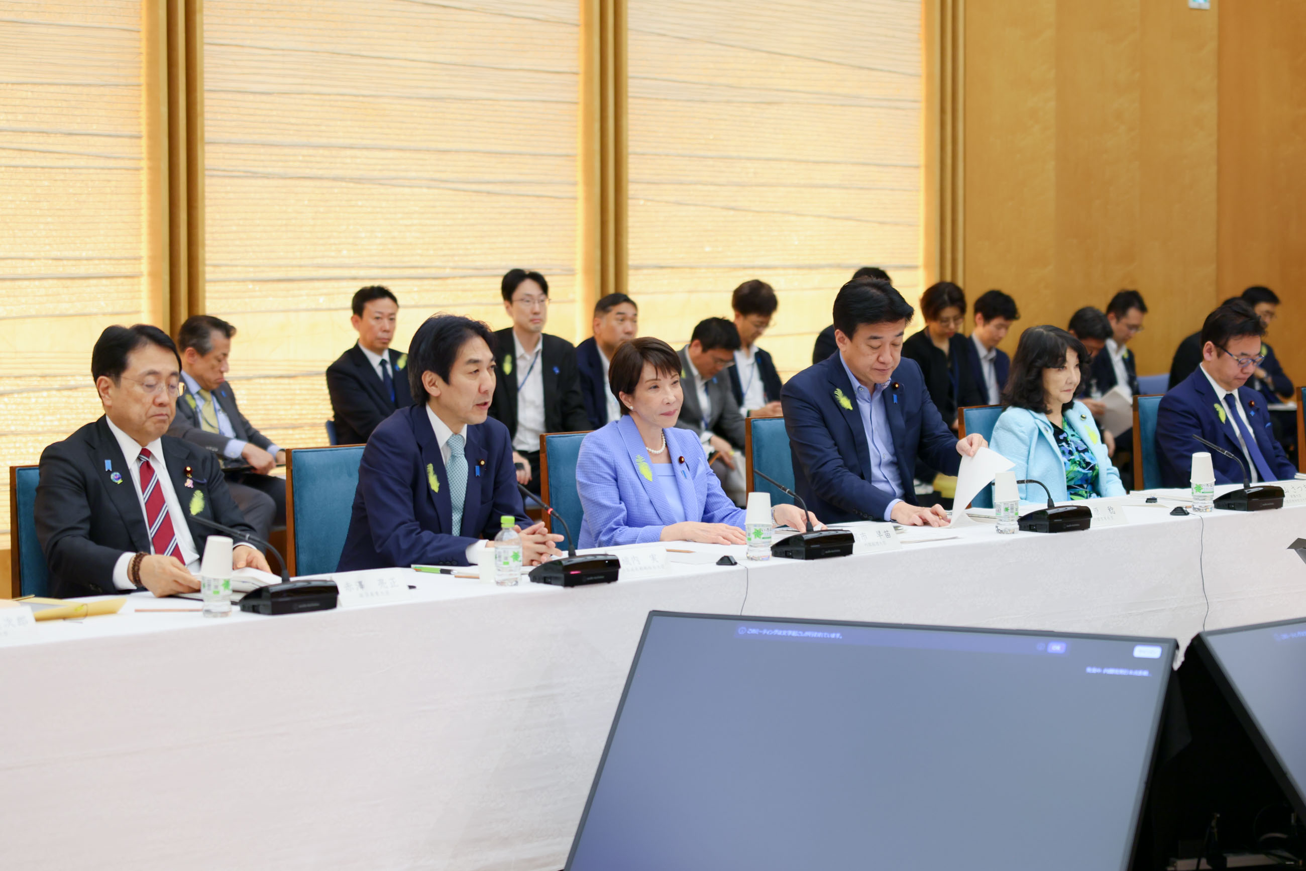 会議のまとめを行う高市総理５