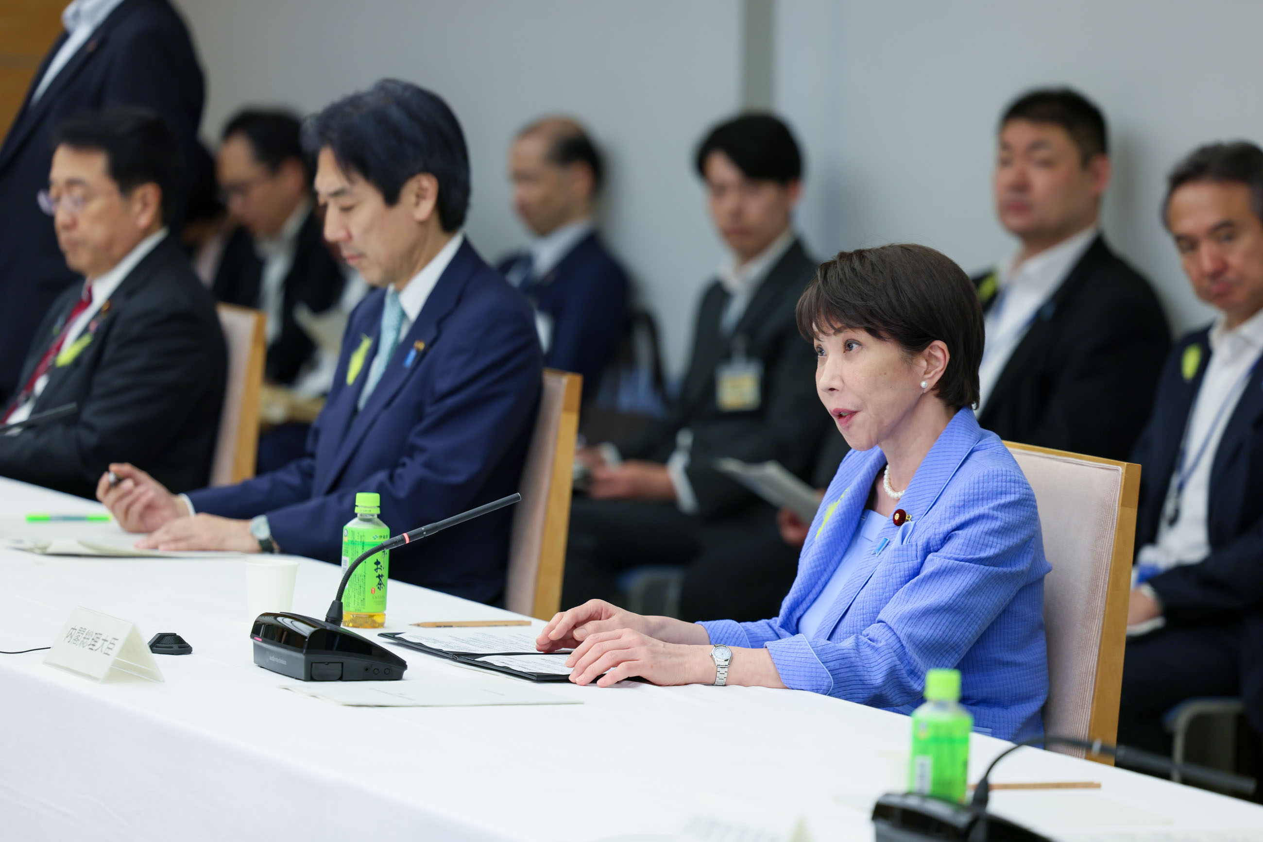 会議のまとめを行う高市総理１