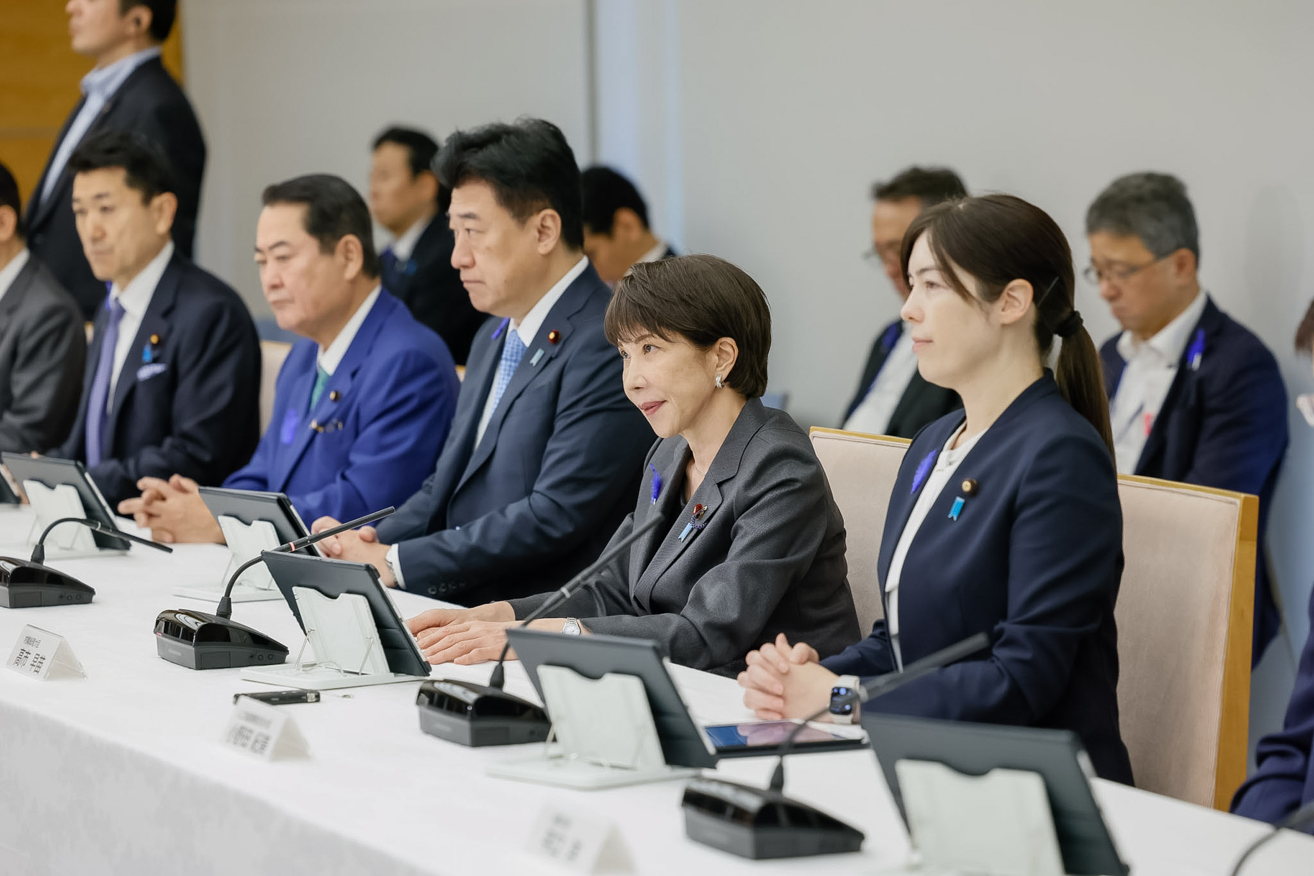 会議のまとめを行う高市総理１