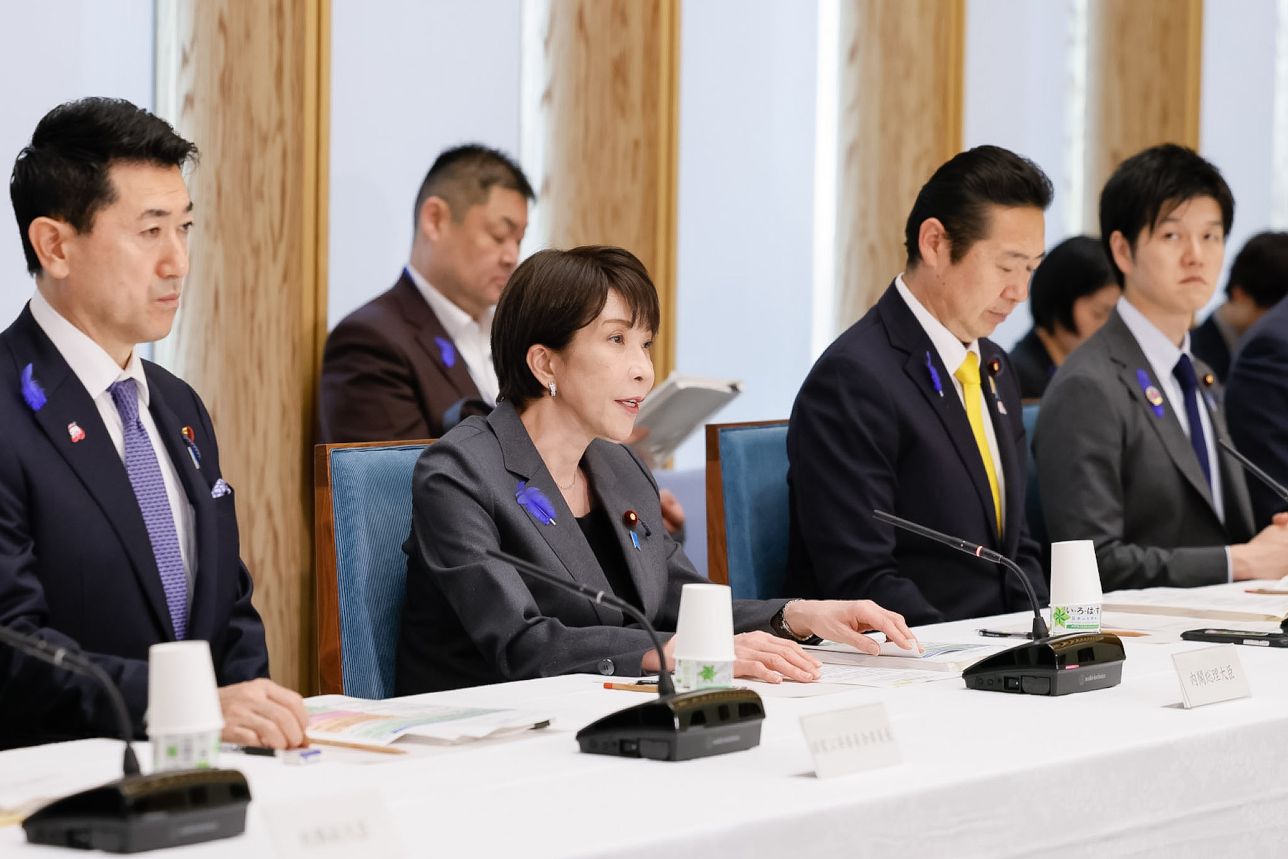 会議のまとめを行う高市総理１