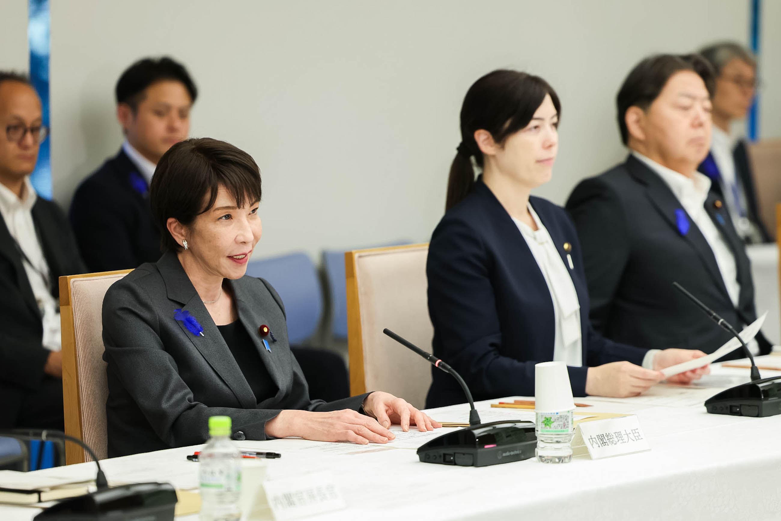会議のまとめを行う高市総理１