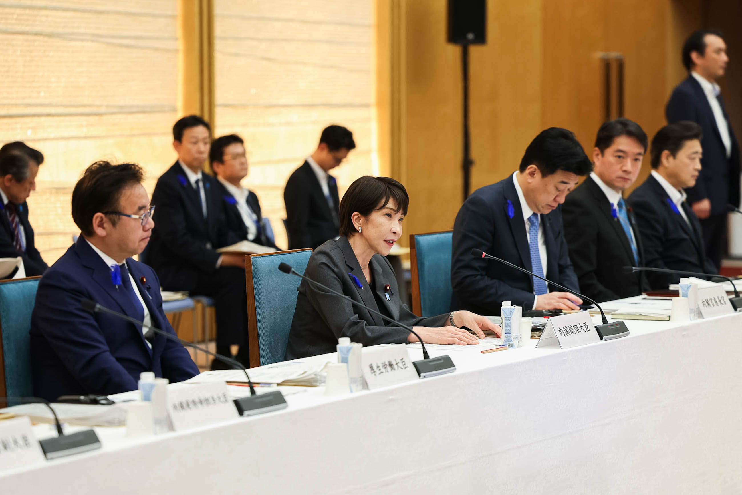 会議のまとめを行う高市総理１