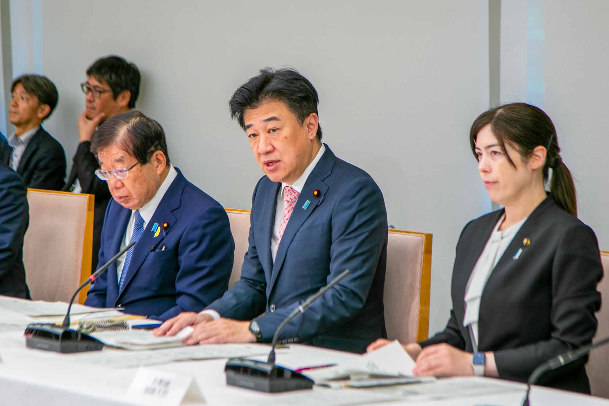 会議のまとめを行う木原官房長官１