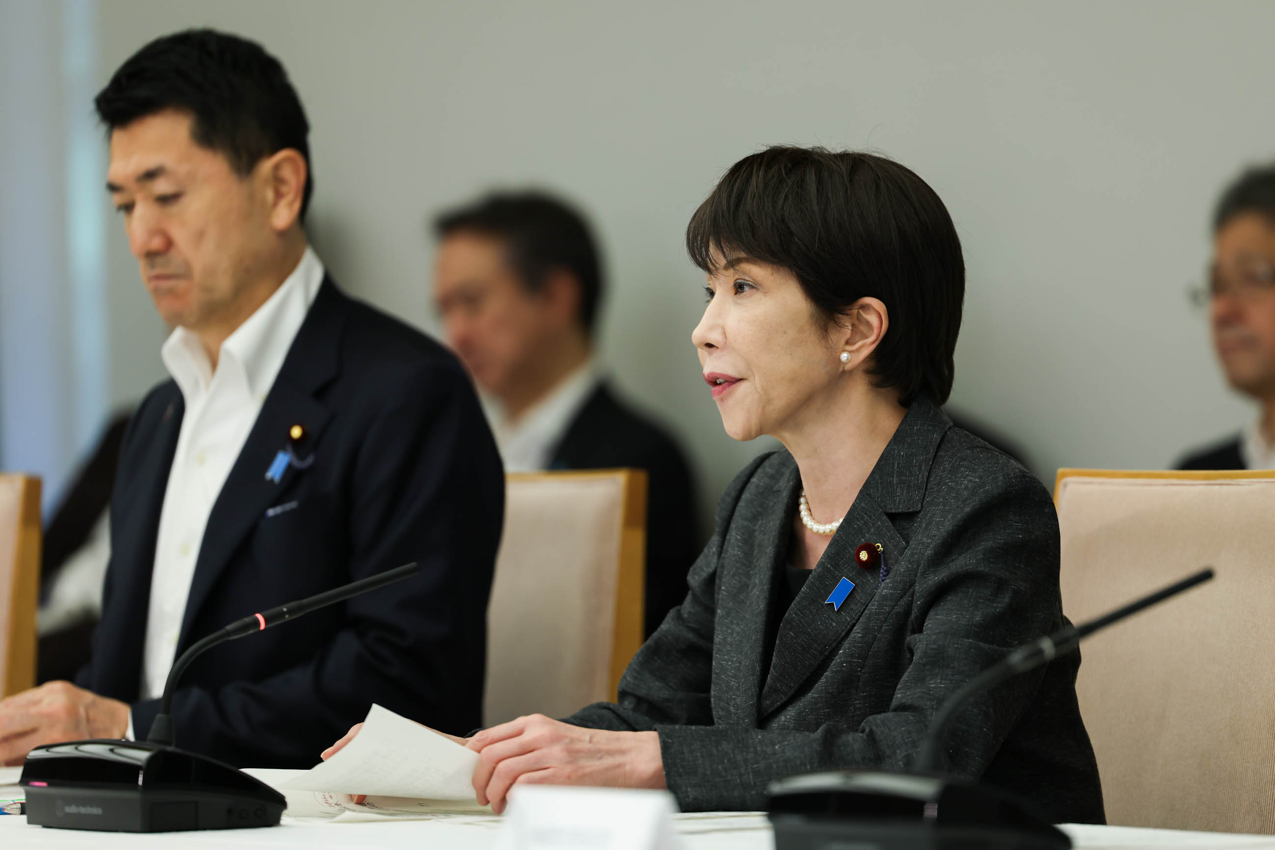 会議のまとめを行う高市総理１