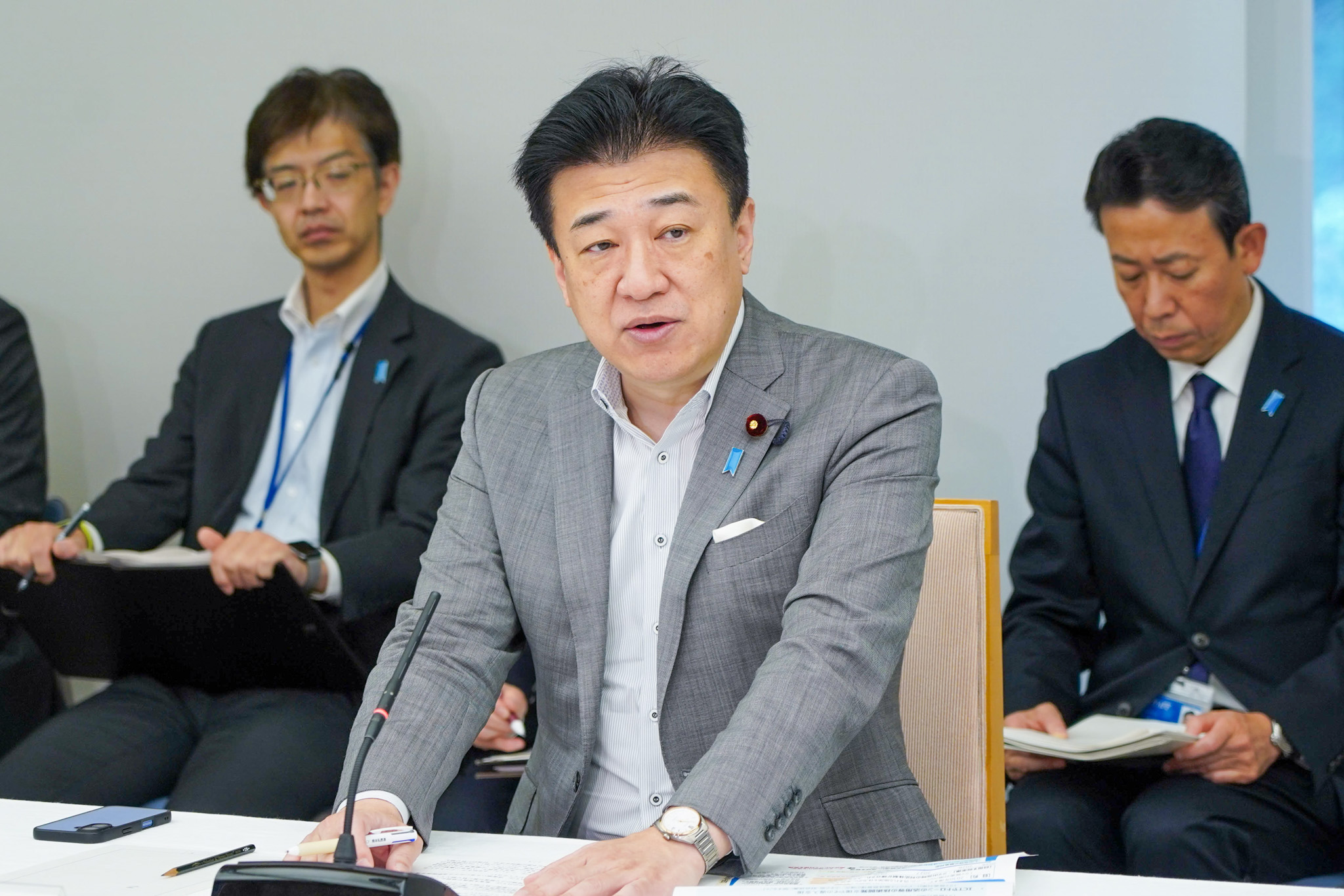 会議のまとめを行う木原官房長官１