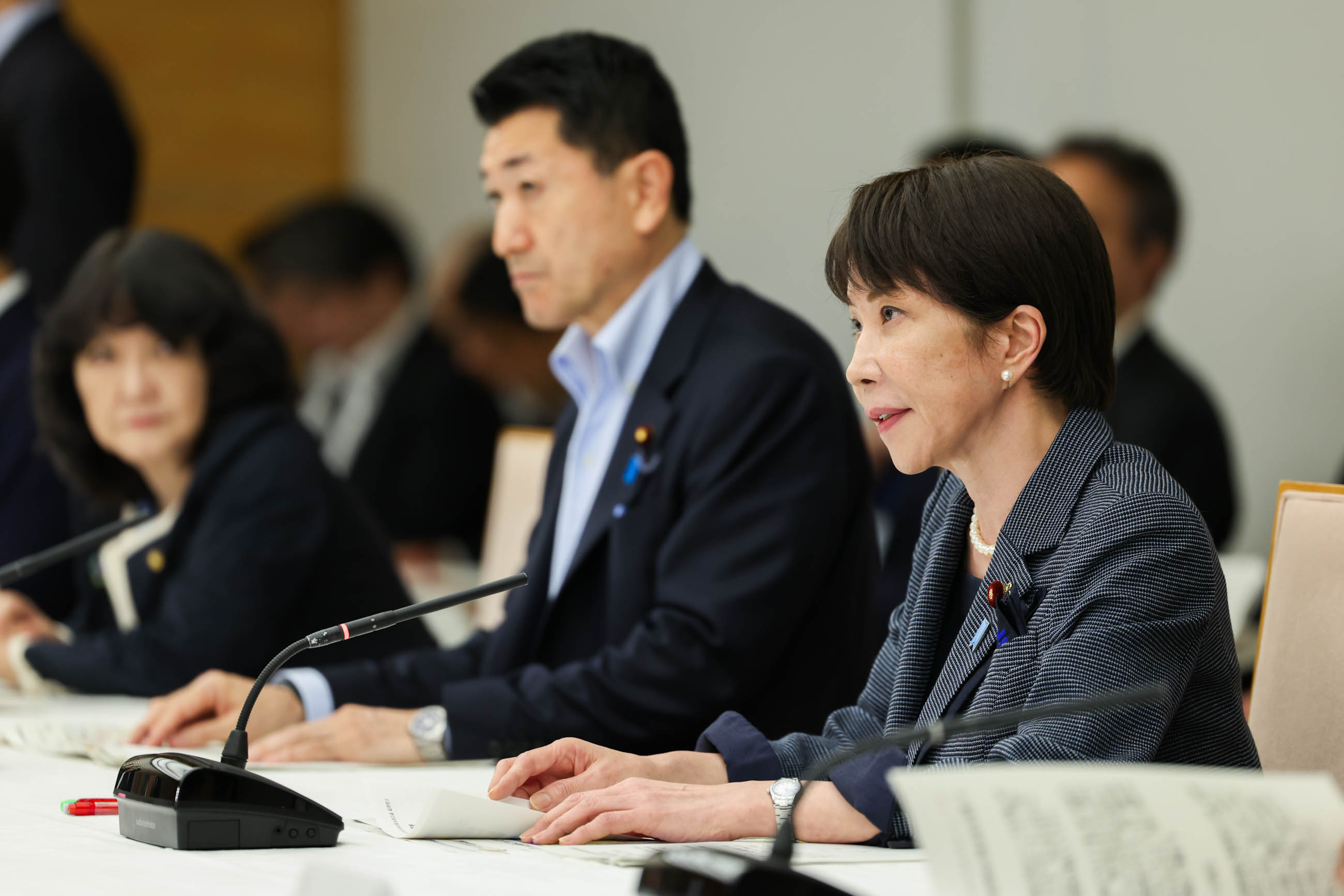 会議のまとめを行う高市総理２