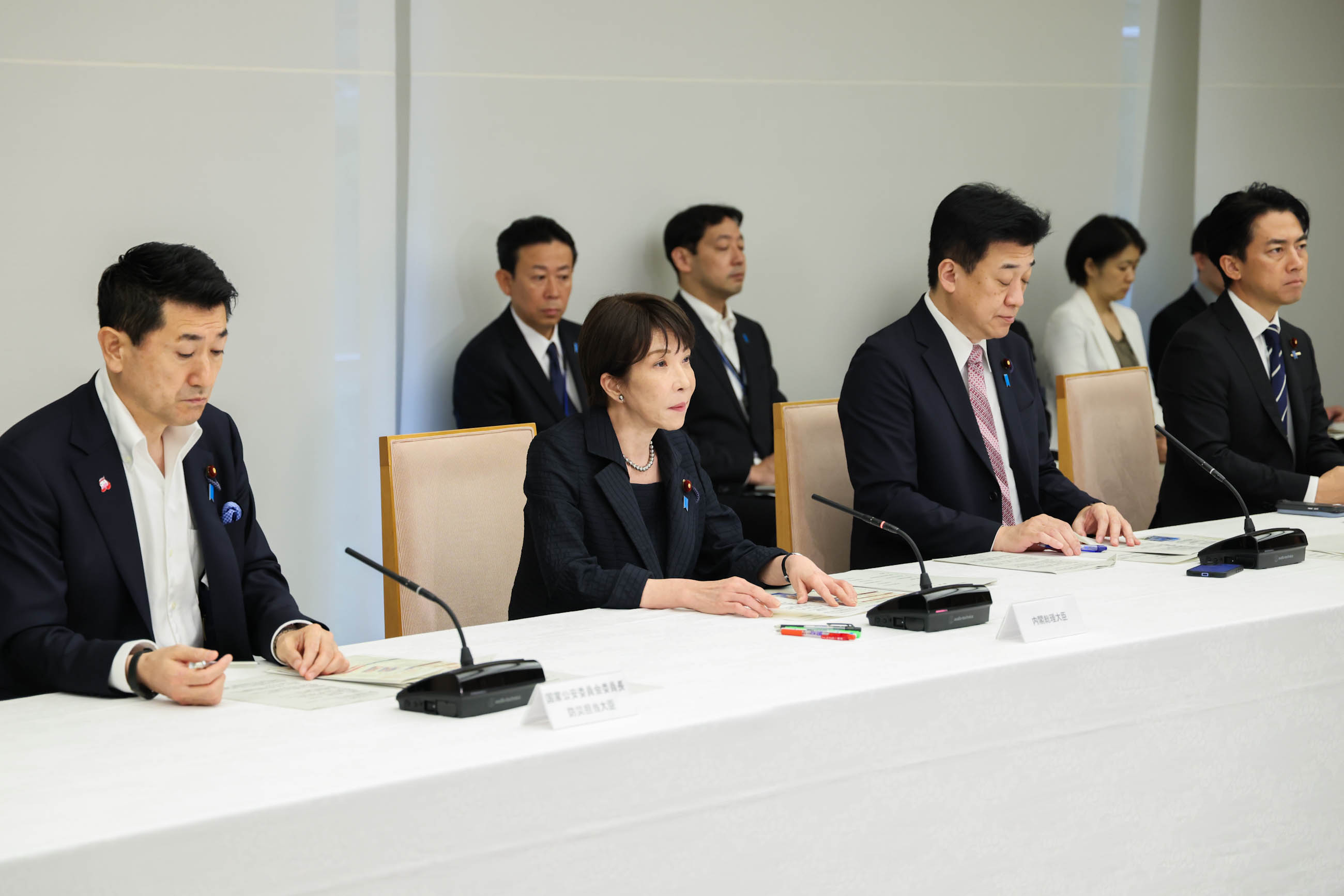 会議のまとめを行う高市総理１