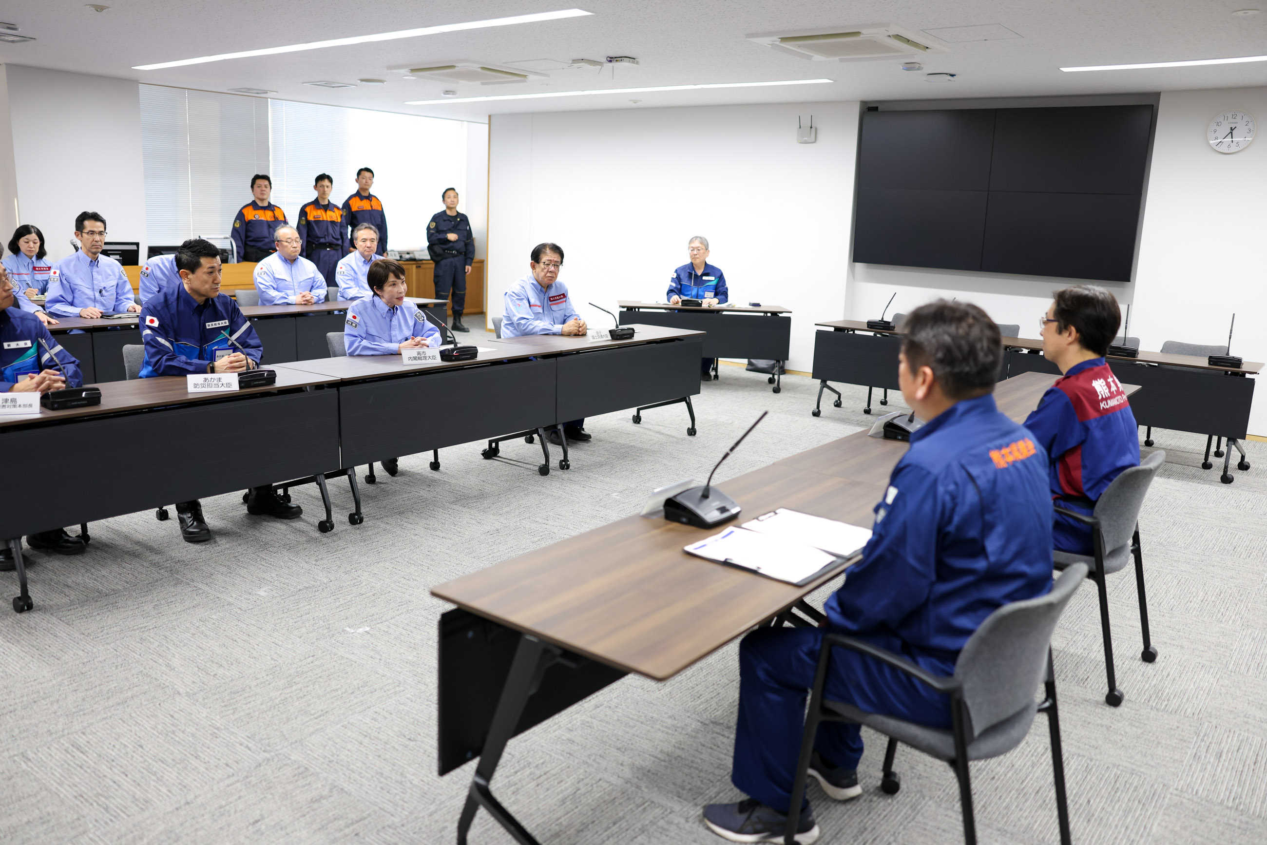 木村熊本県知事との意見交換会を行う高市総理５