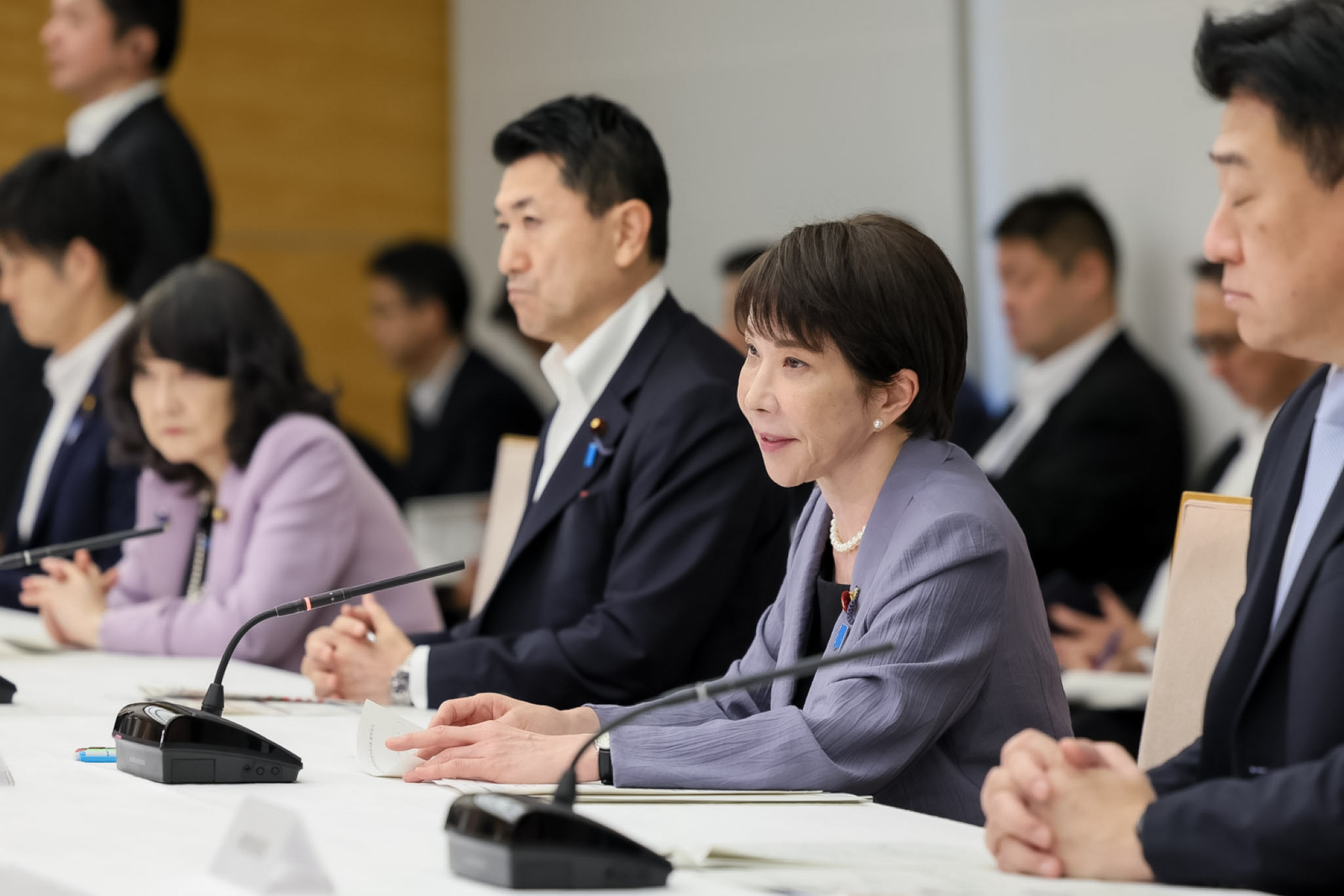 会議のまとめを行う高市総理１