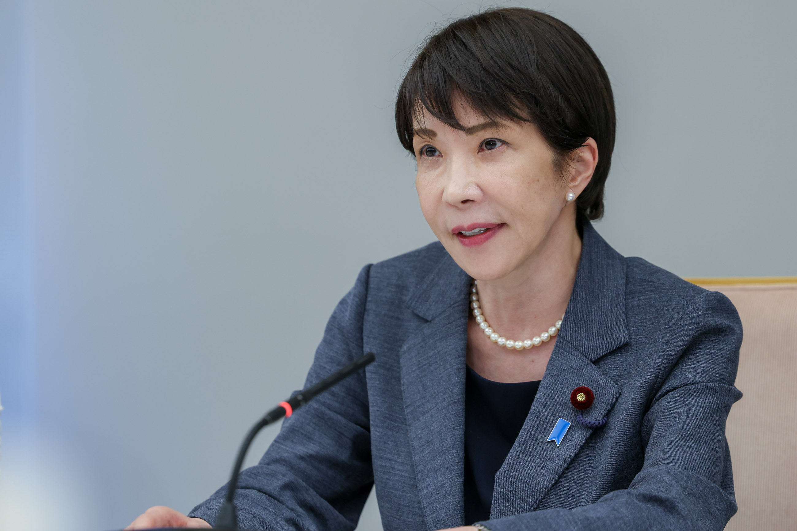 会議のまとめを行う高市総理２