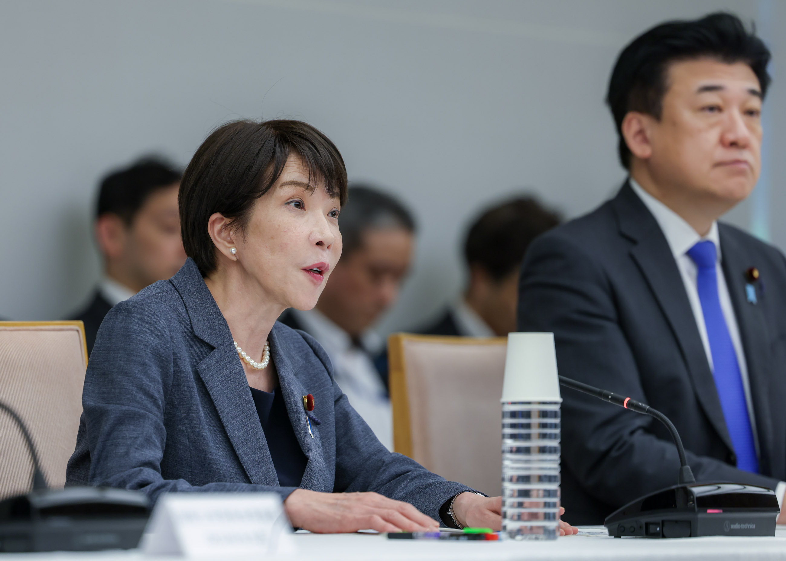 会議のまとめを行う高市総理６