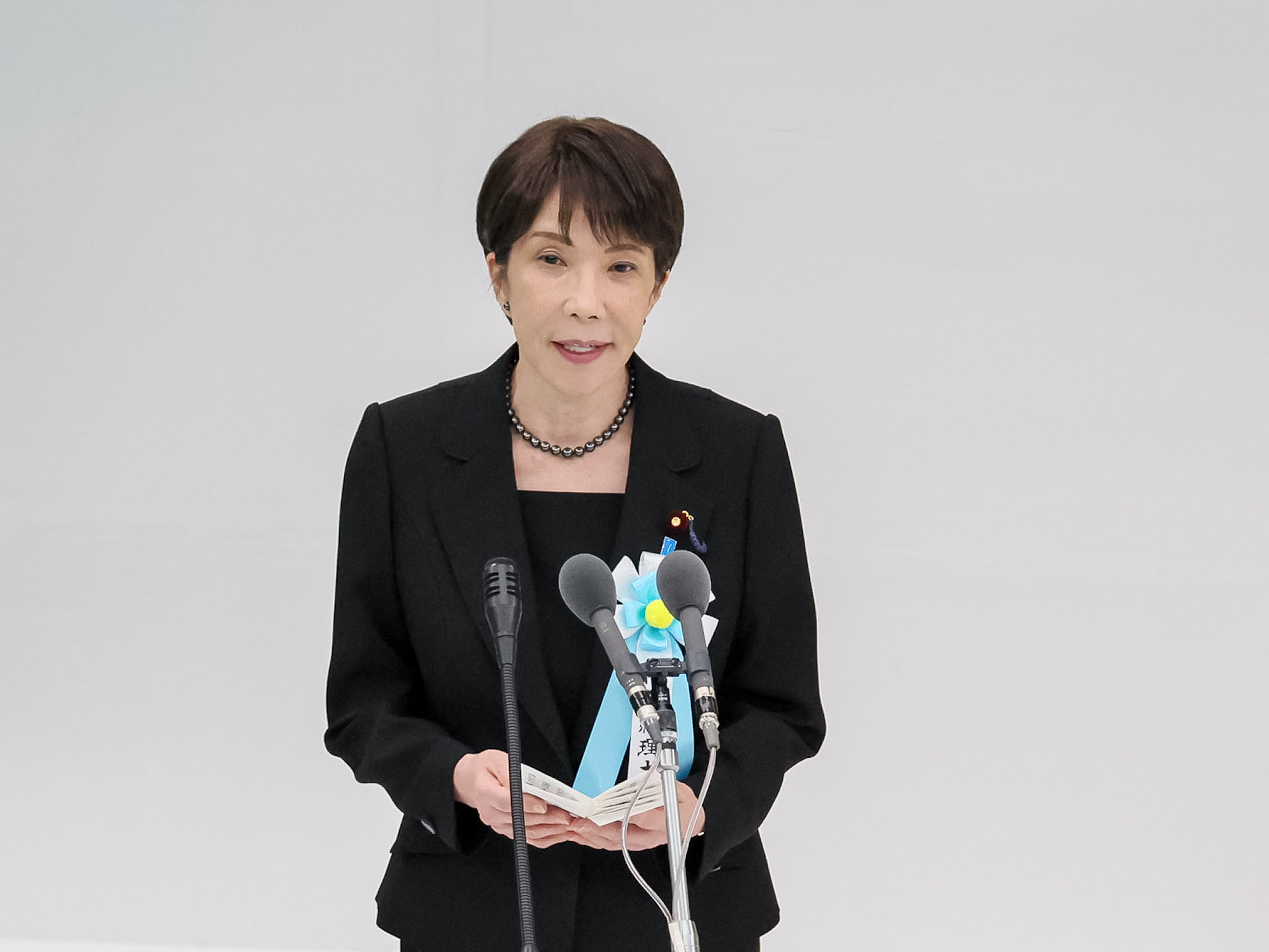 式辞を述べる高市総理３