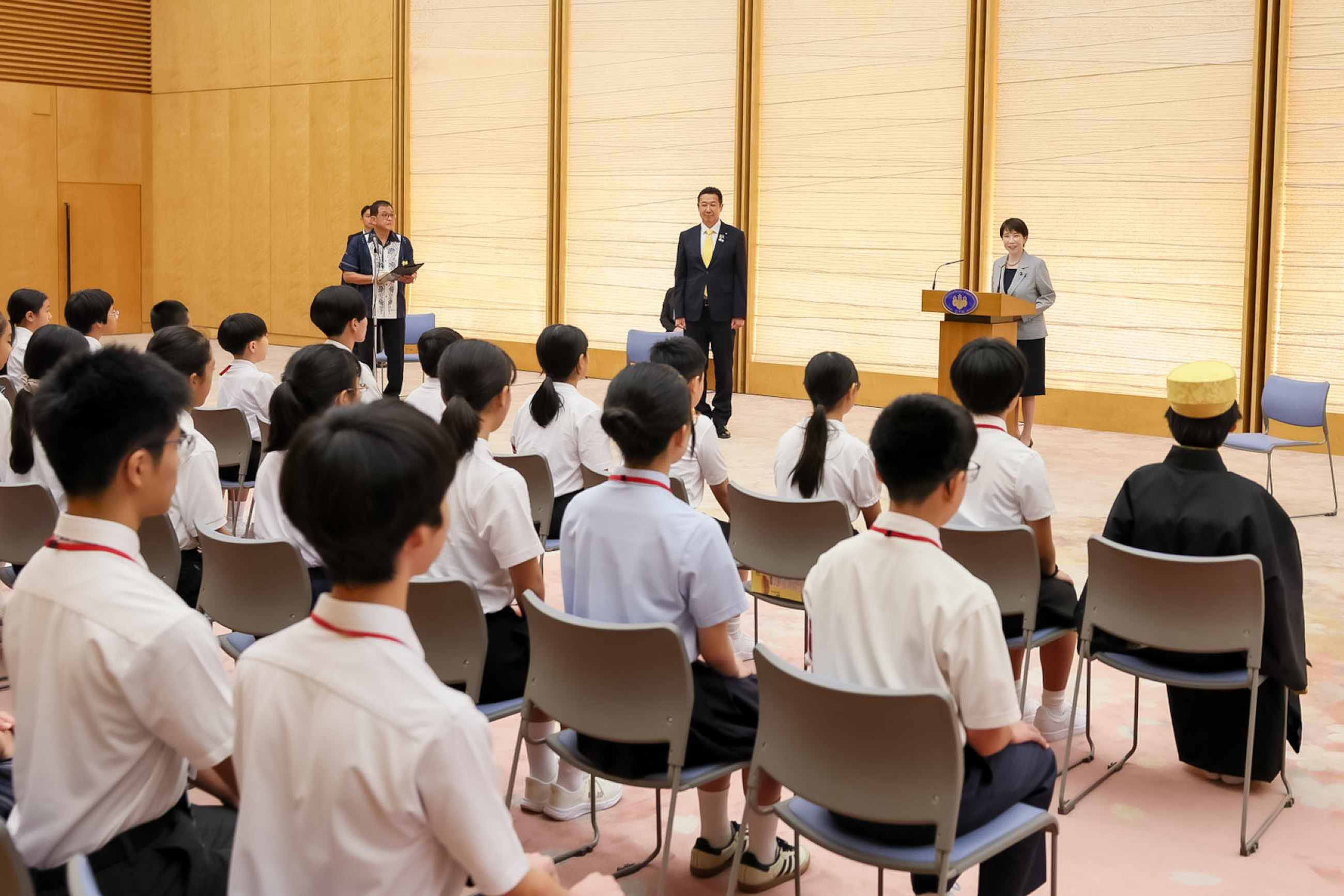 表敬を受ける高市総理６