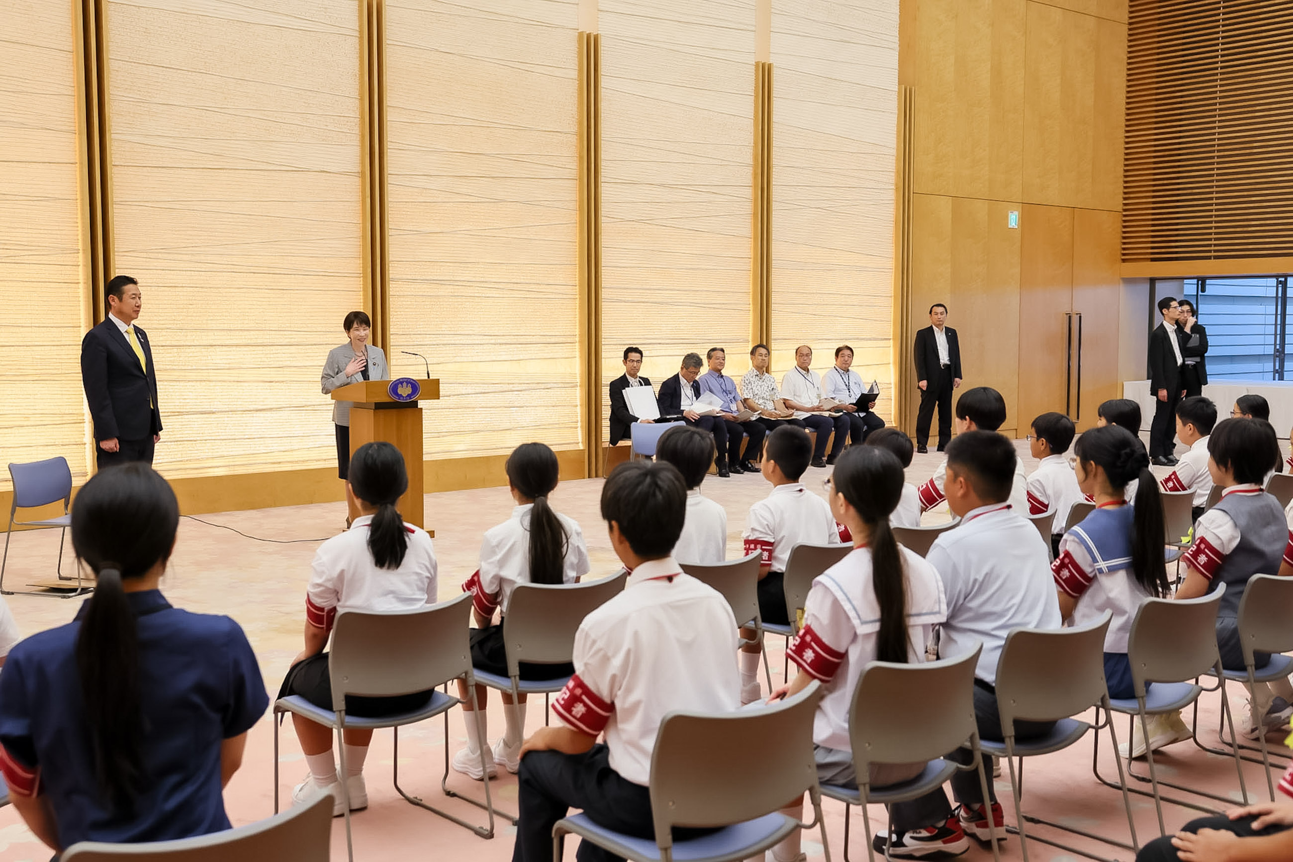 表敬を受ける高市総理７