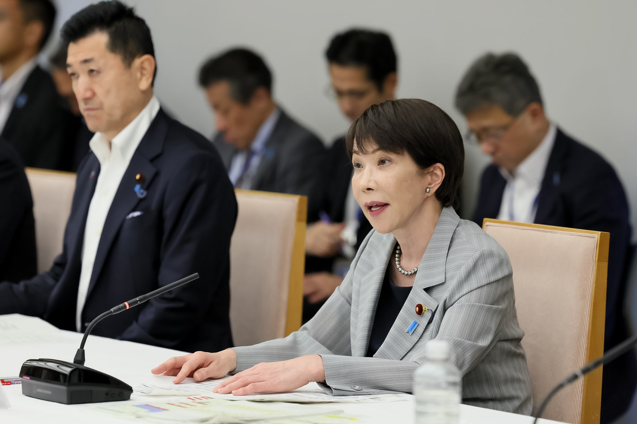 会議のまとめを行う高市総理１
