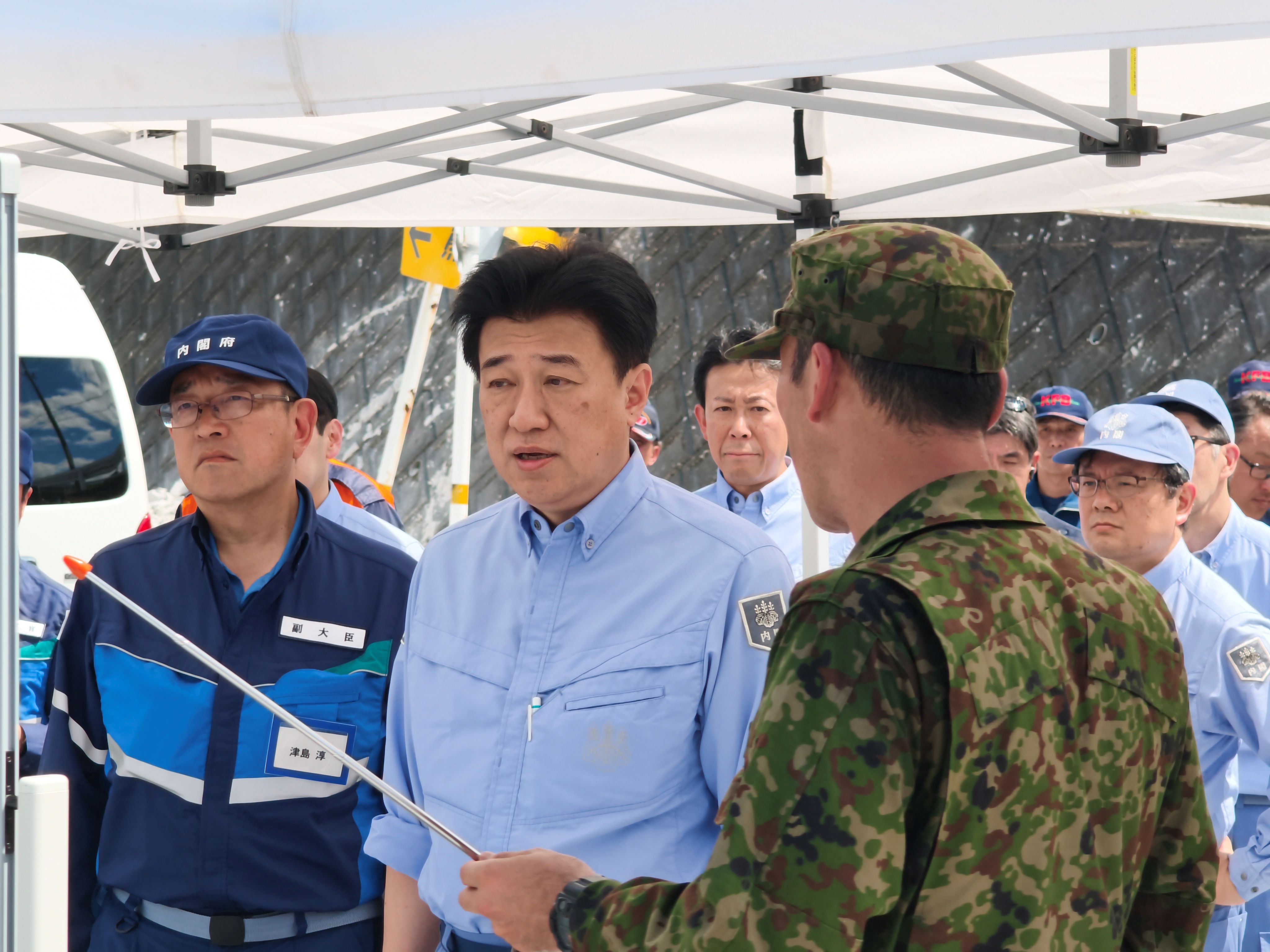イオンモール熊本を視察する木原官房長官２（写真提供：内閣府）