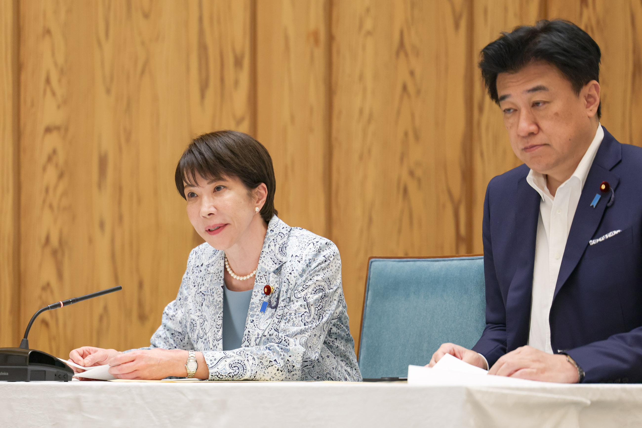 申入れを受ける高市総理７