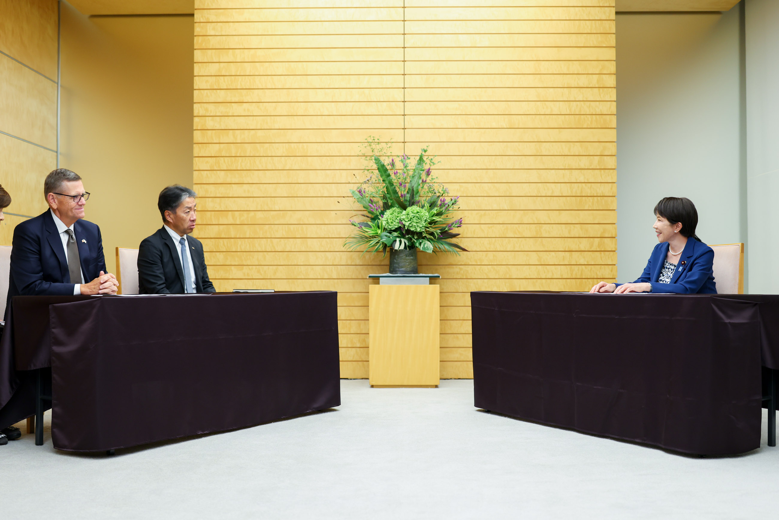 表敬を受ける高市総理４