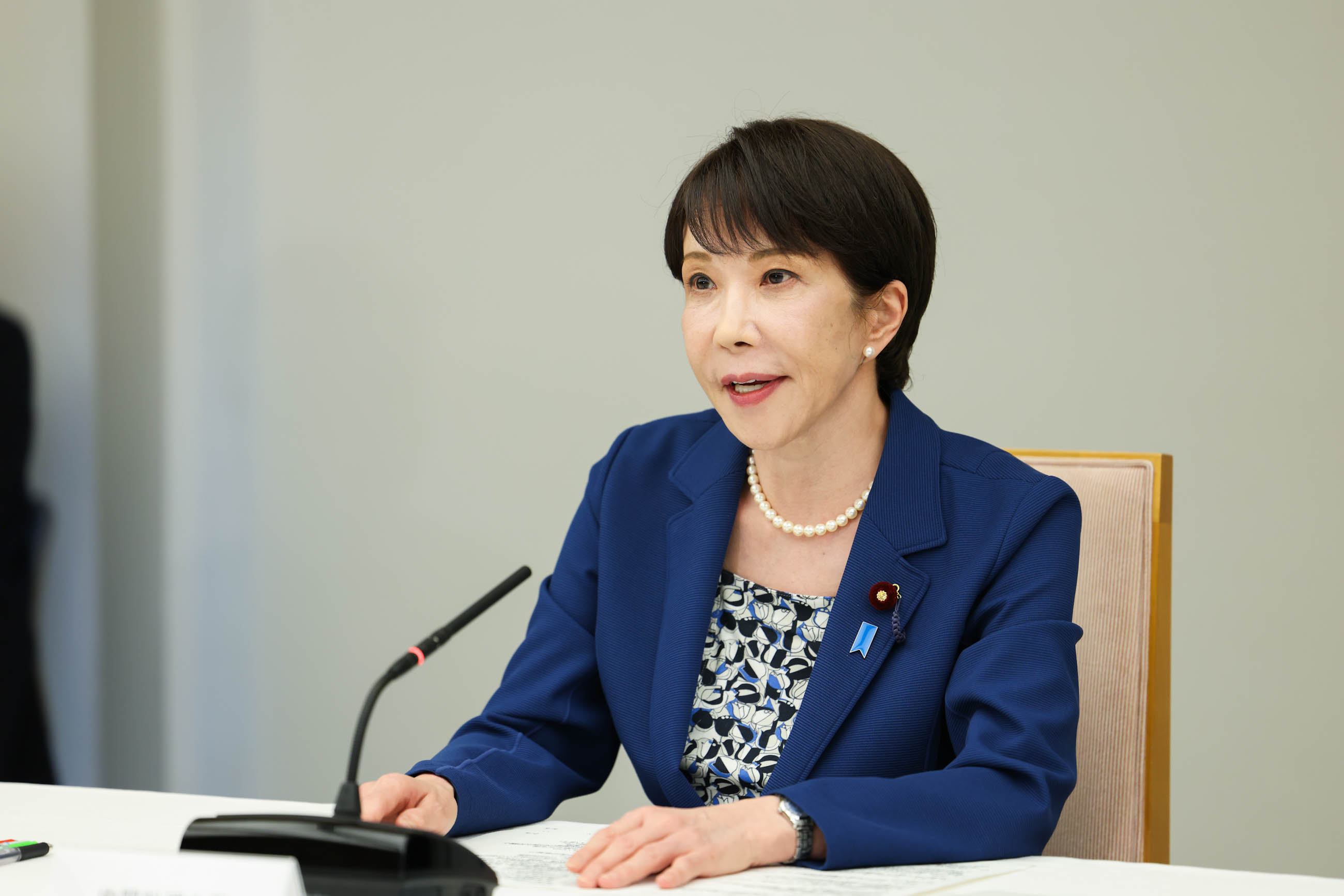 会議のまとめを行う高市総理２