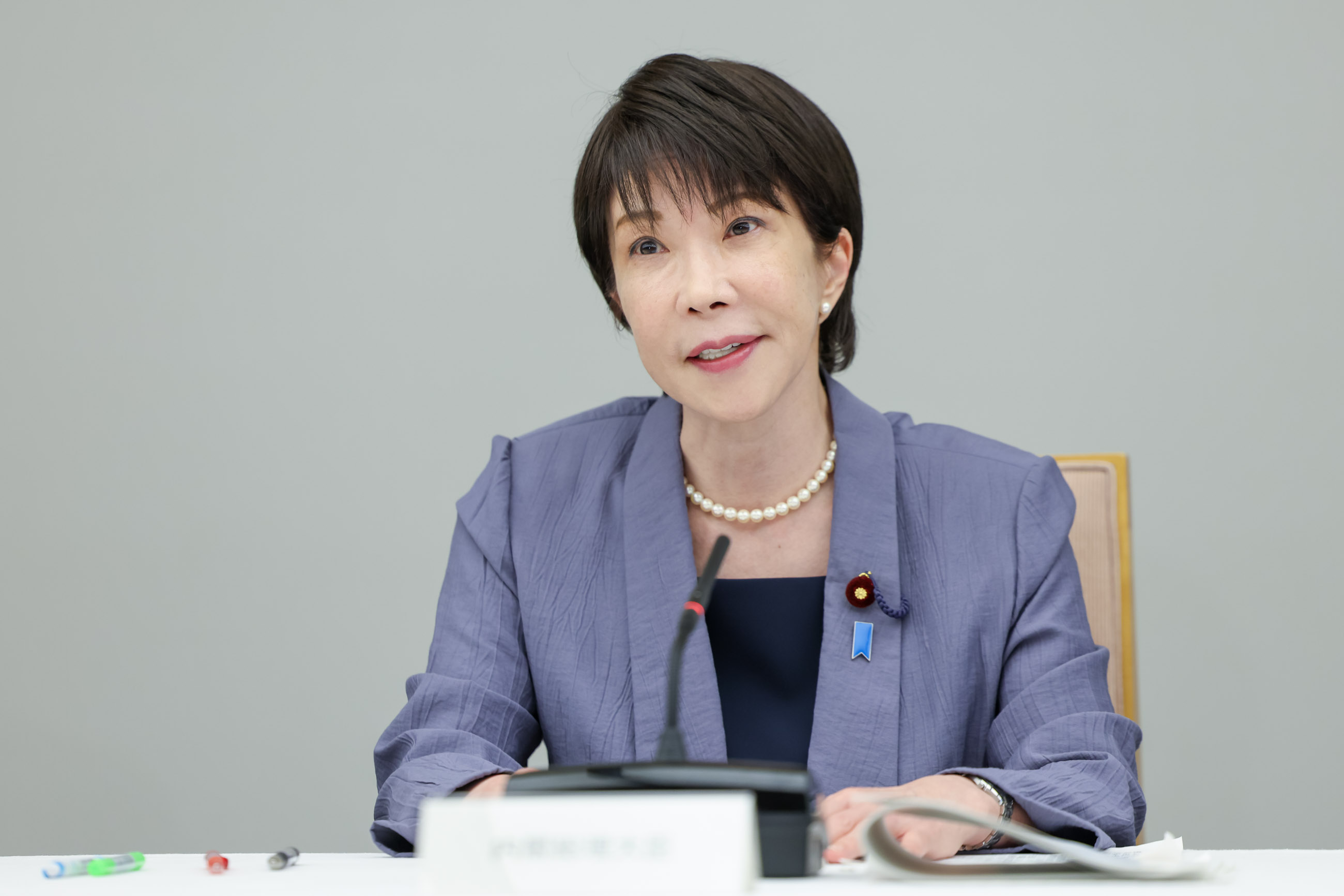 発言する高市総理４