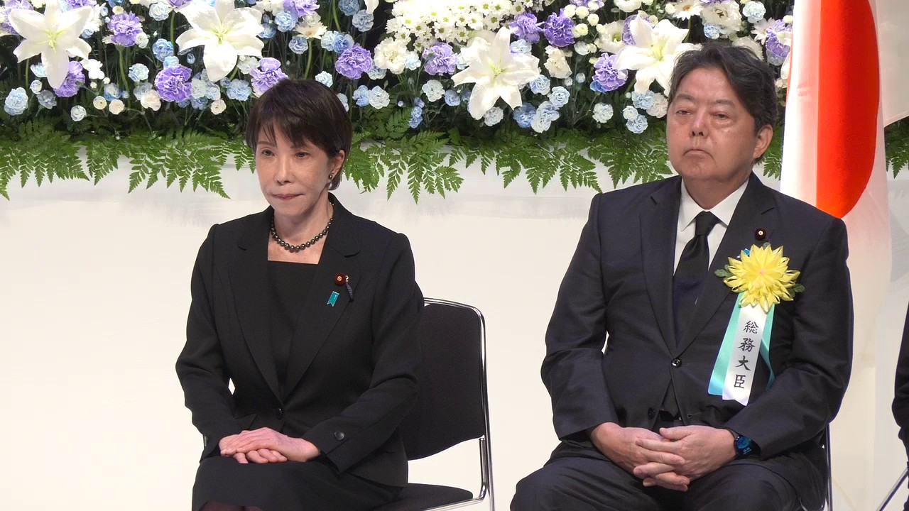 全国消防殉職者慰霊祭に参列する高市総理２