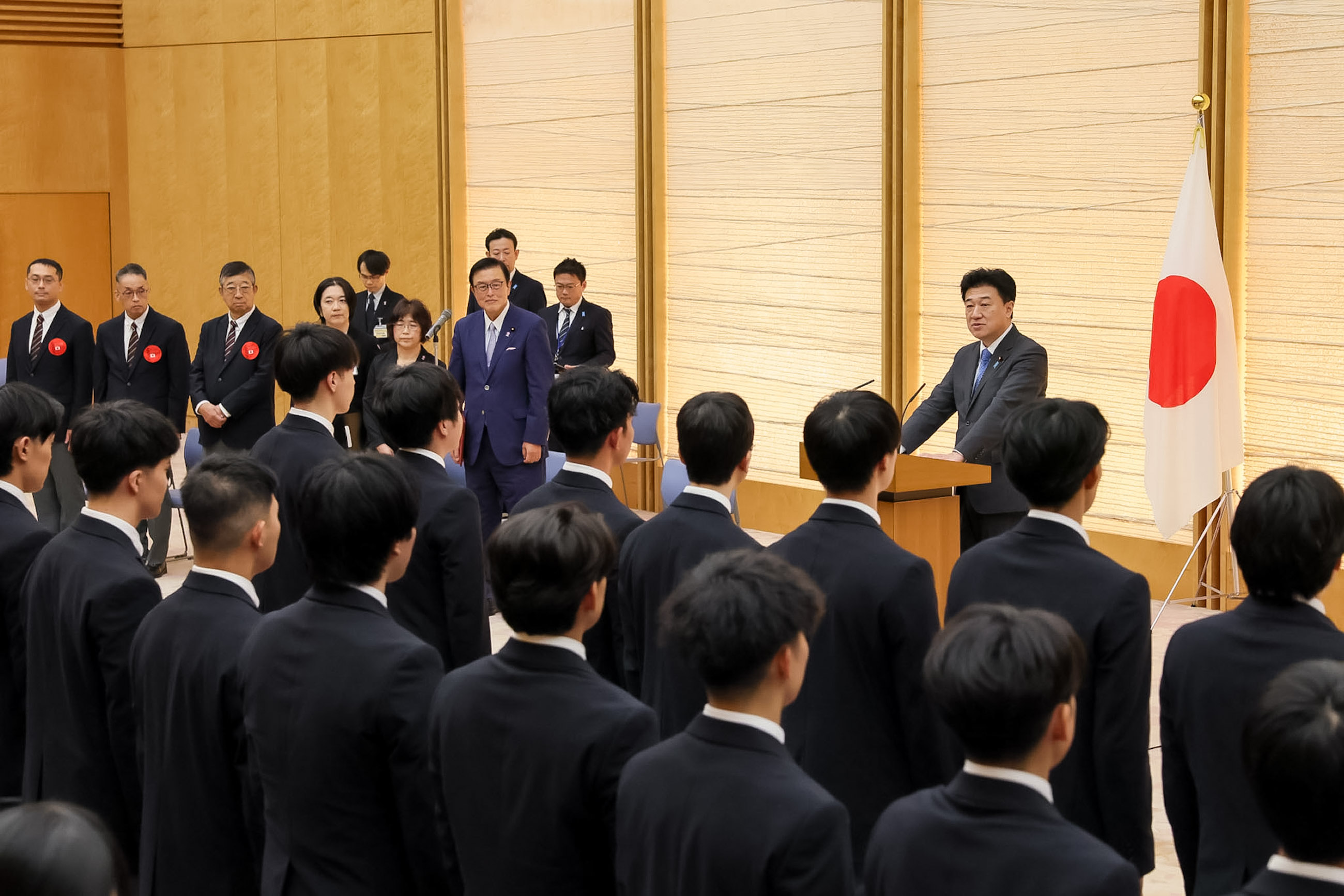 表敬を受ける木原官房長官１