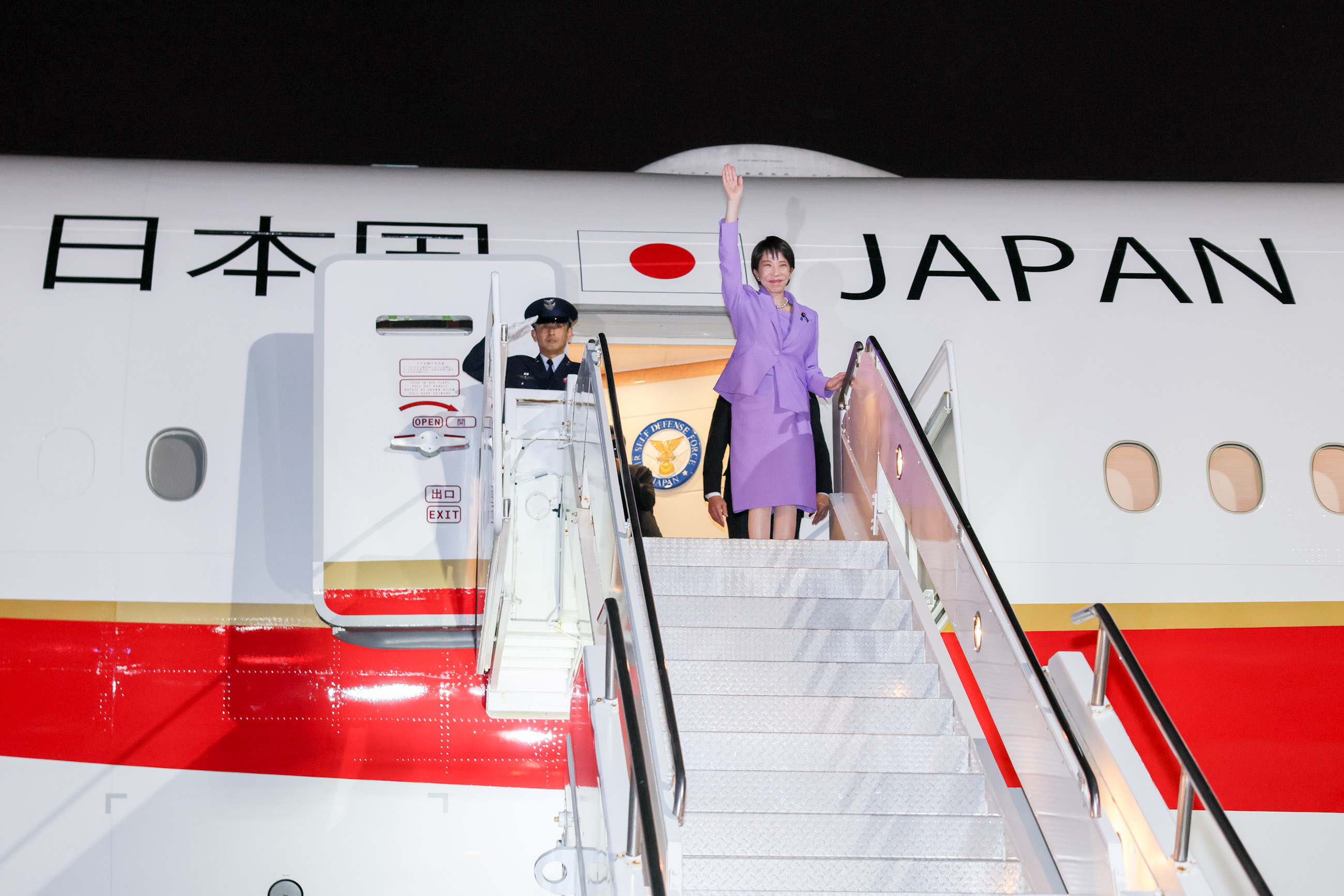 米国に到着した高市総理１