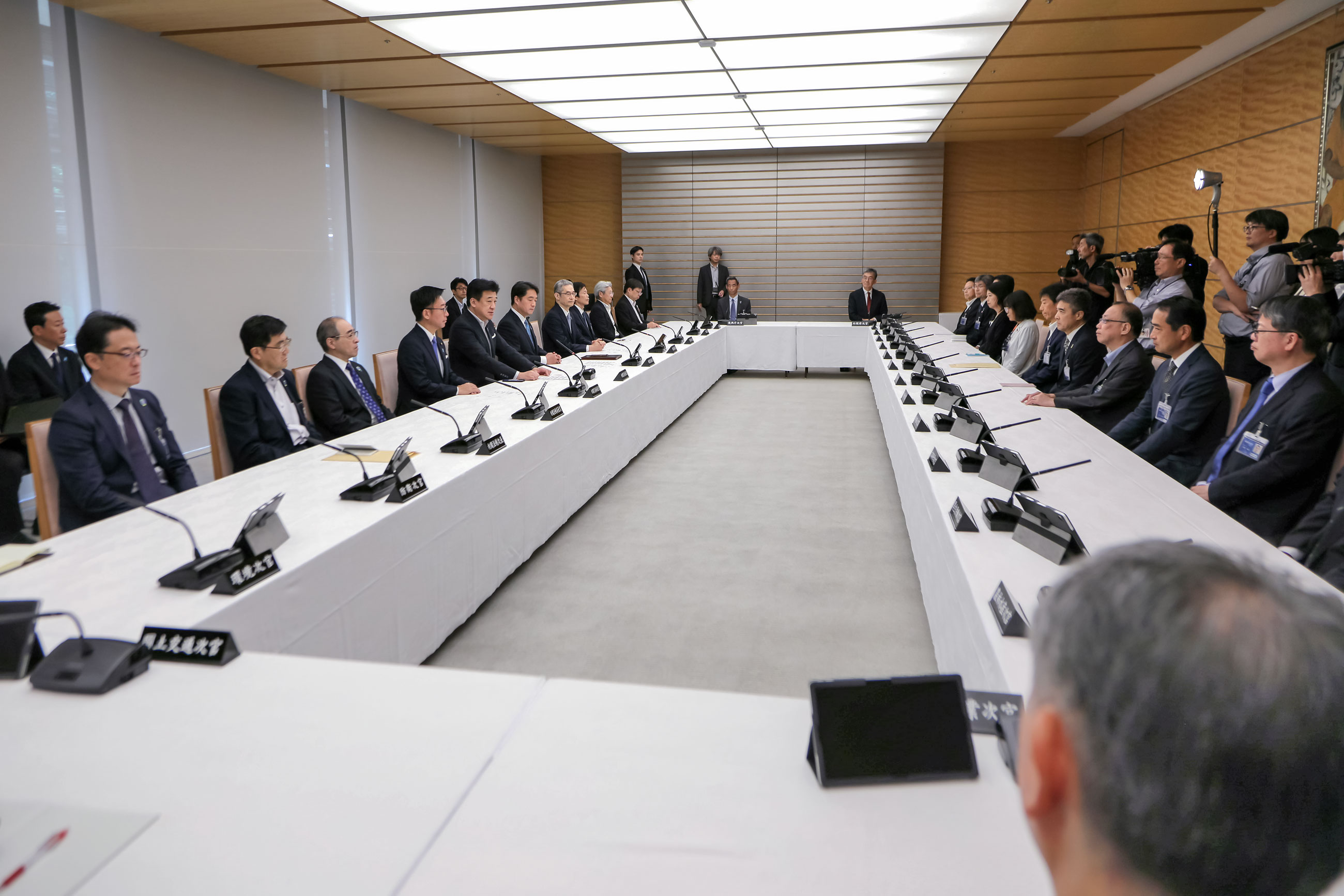 訓示を行う木原官房長官２