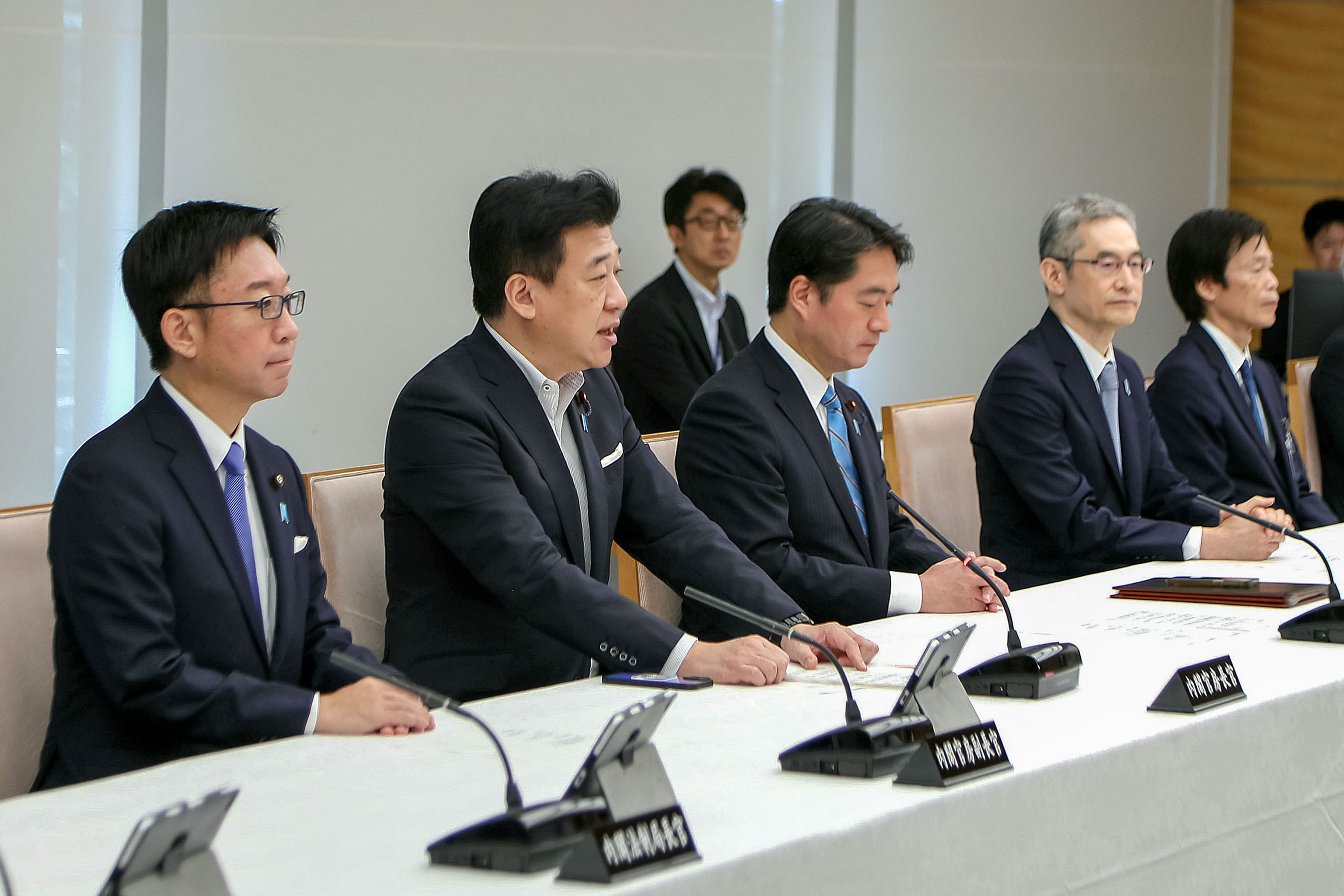訓示を行う木原官房長官４