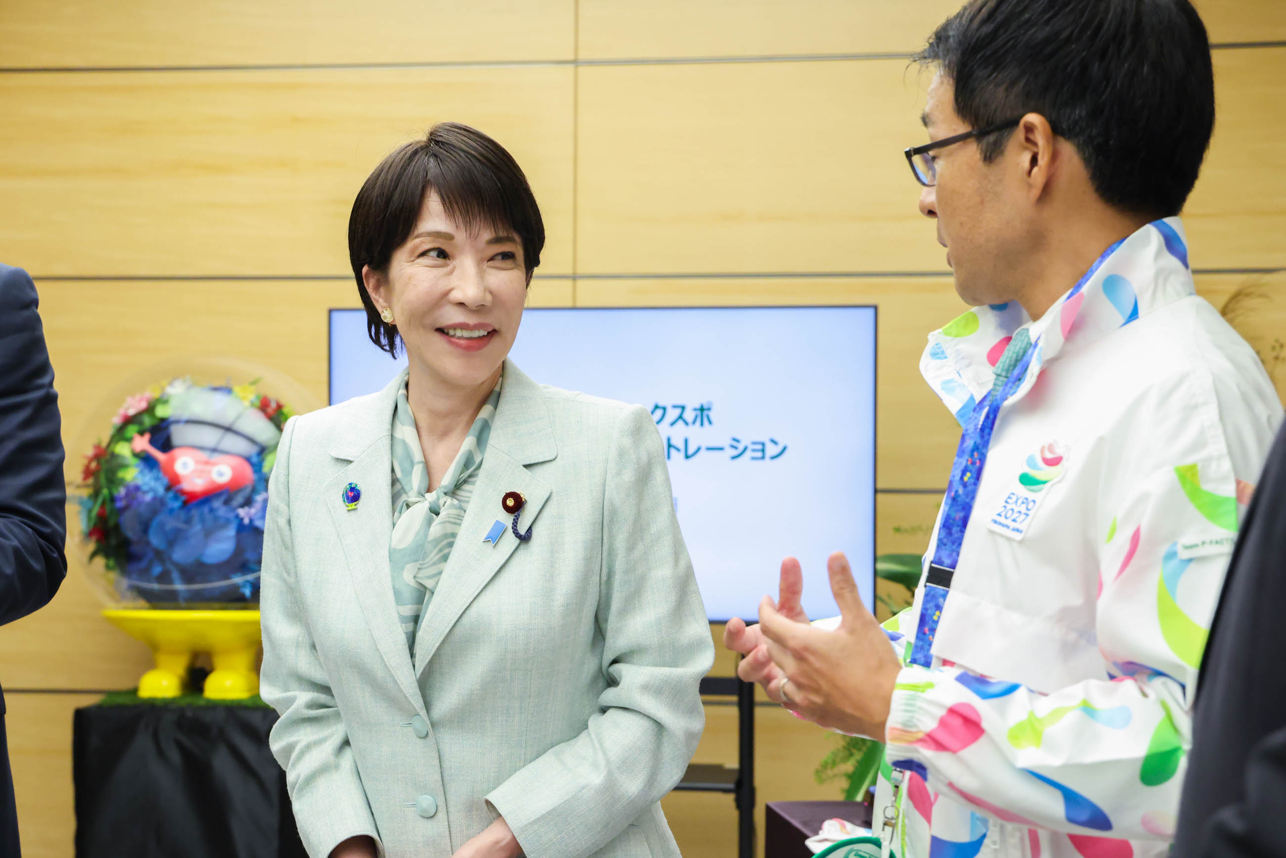 表敬を受ける高市総理１２