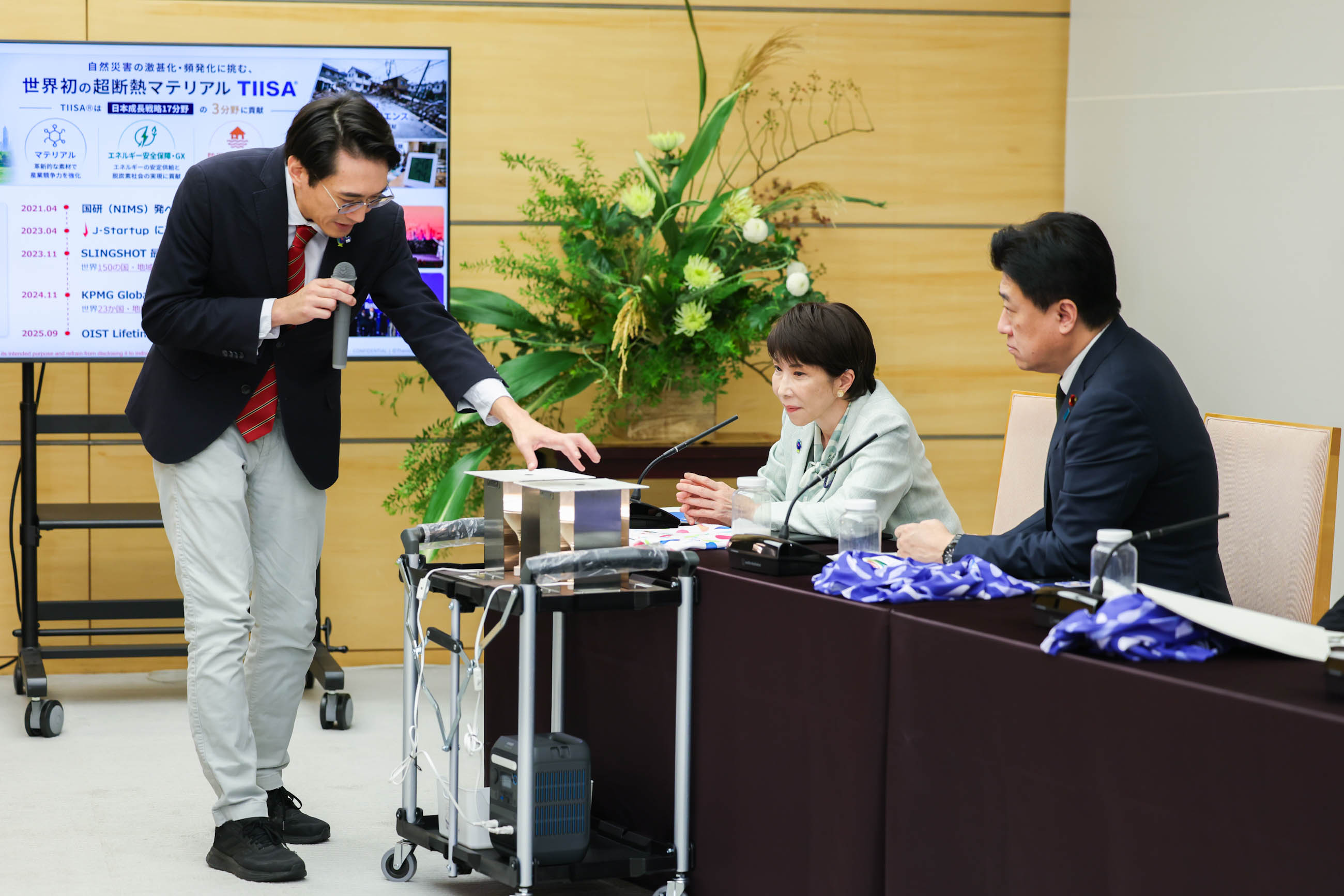 表敬を受ける高市総理７