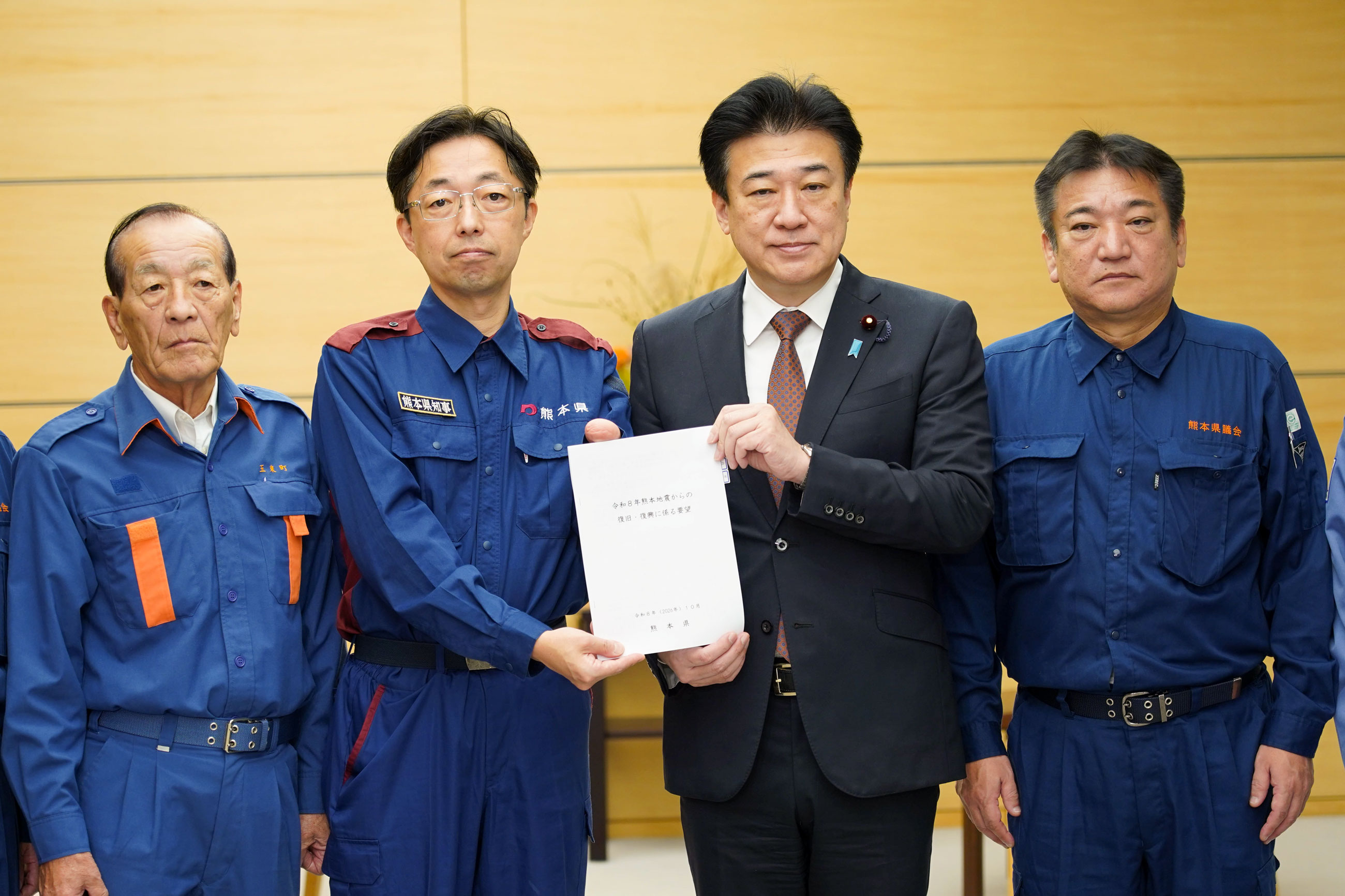 要請を受ける木原官房長官１