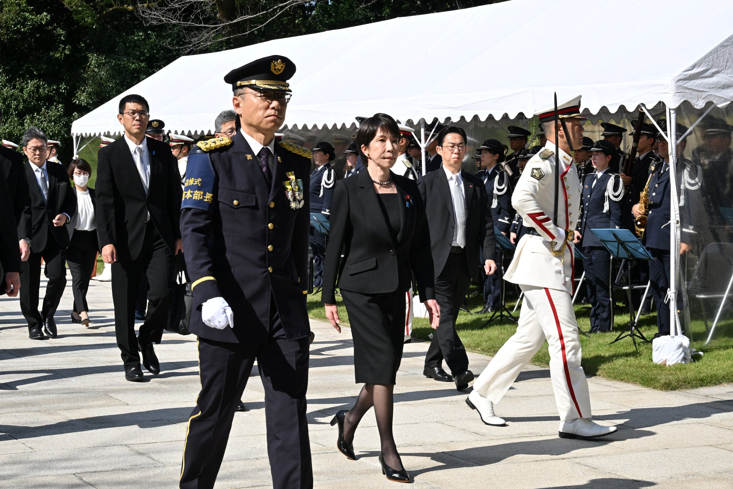 令和８年度自衛隊殉職隊員追悼式に参列する高市総理１（防衛省提供）