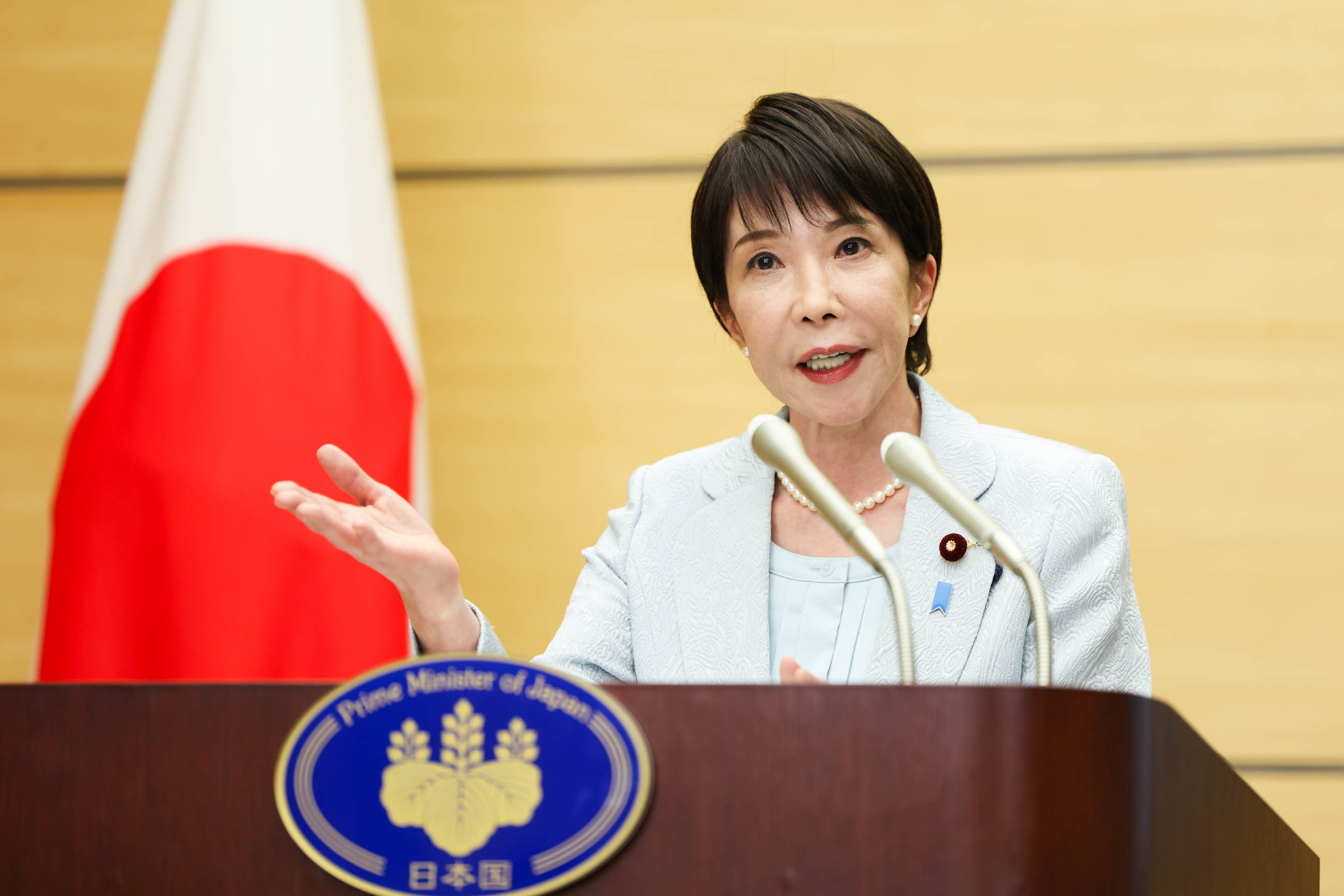 会見する高市総理２