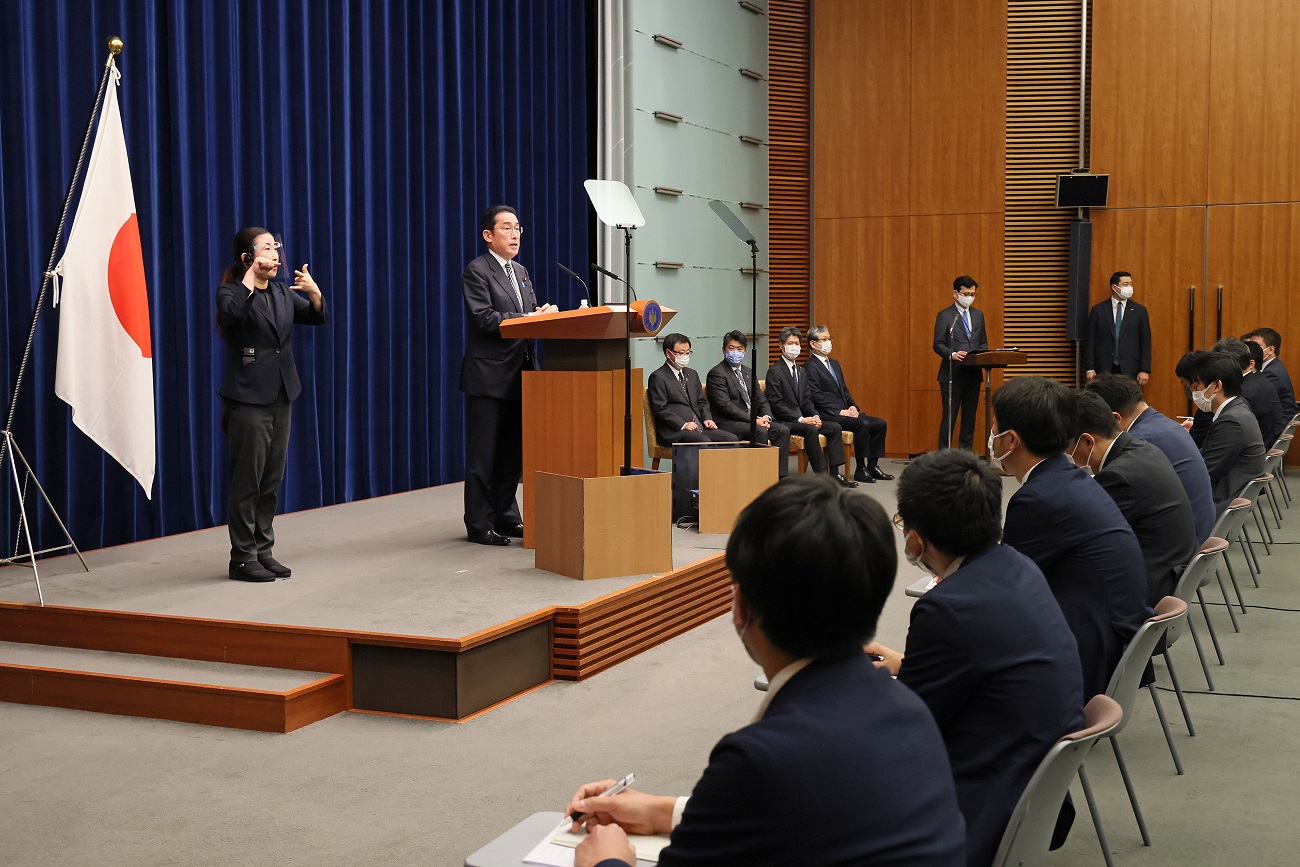 冒頭に発言する岸田総理２