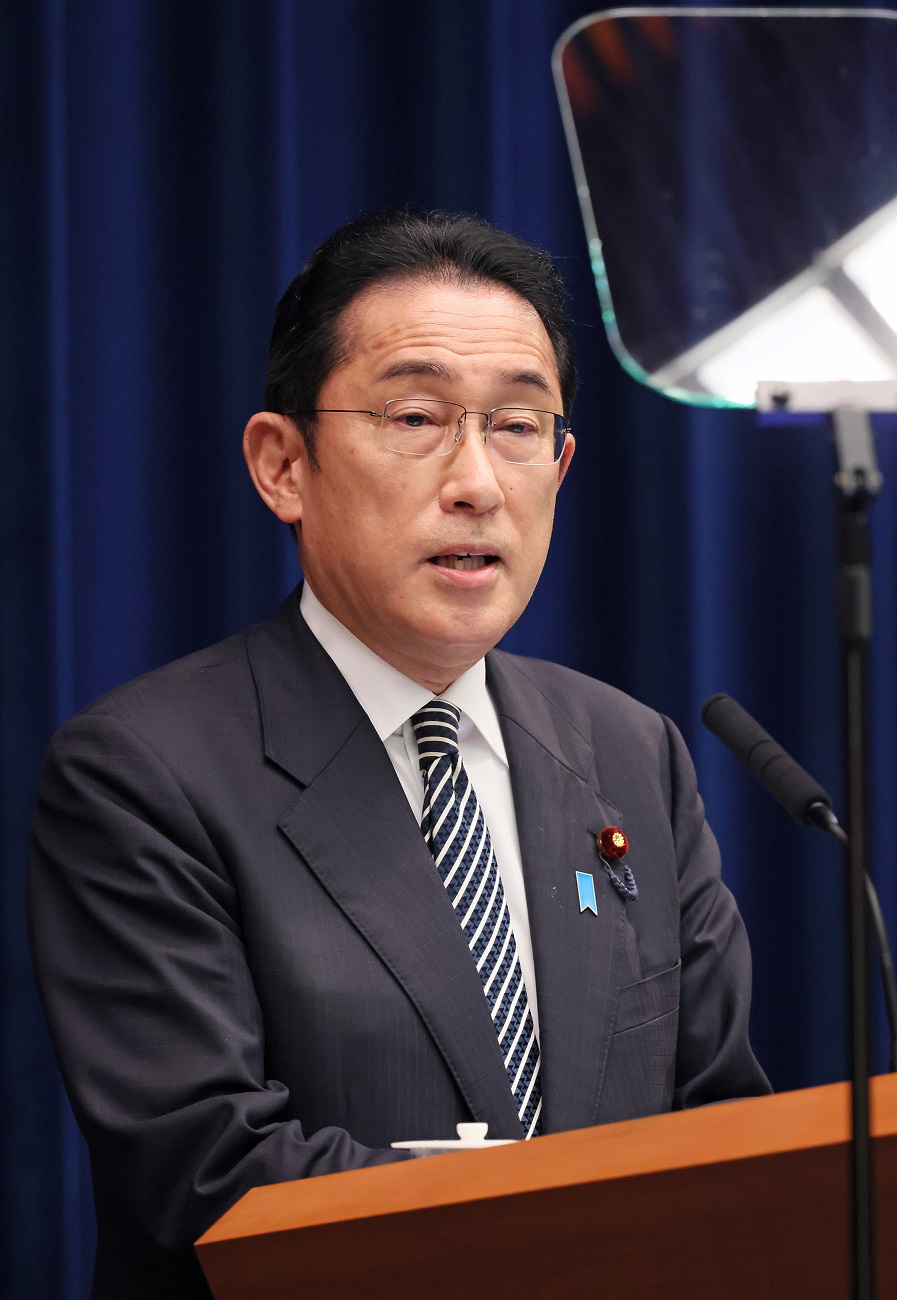 冒頭に発言する岸田総理３